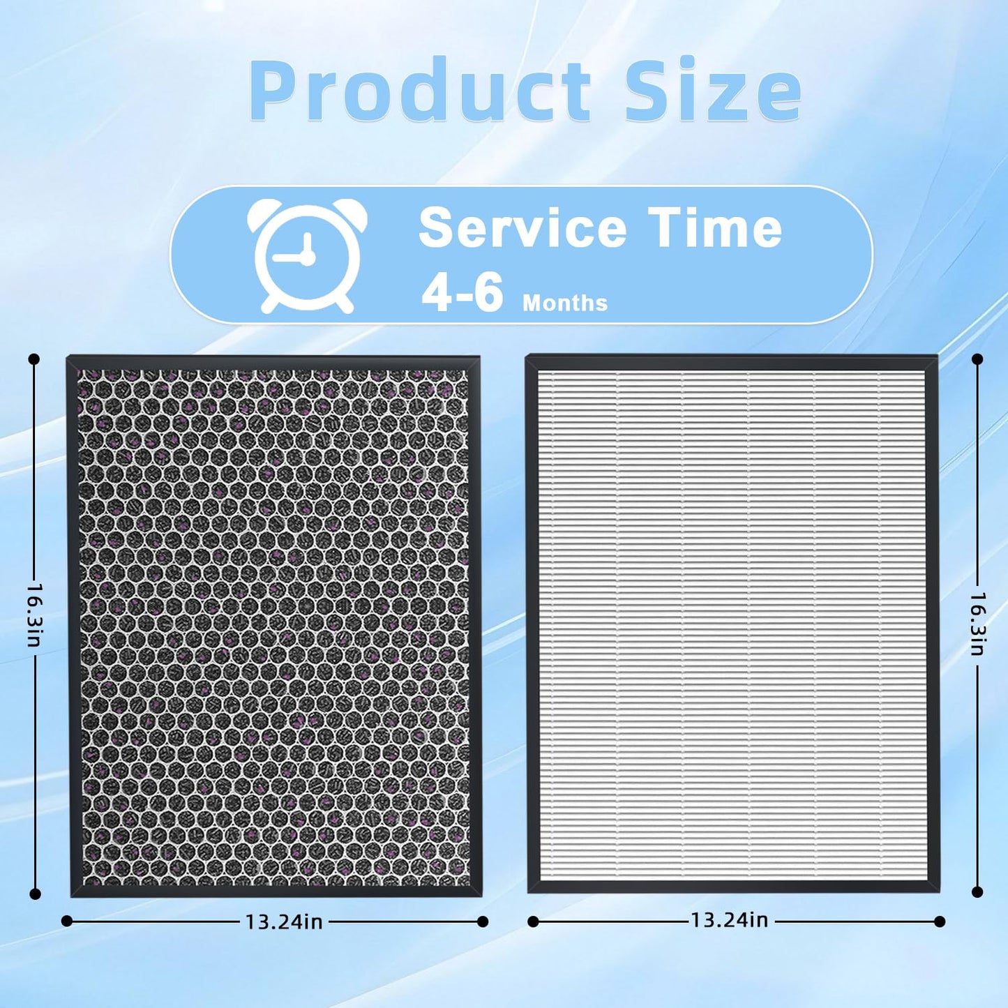 Amboseli 3000 Replacement Filters,2 Filter, 2 Activated Carbn and 6 Extra Carbn Pre-Filters