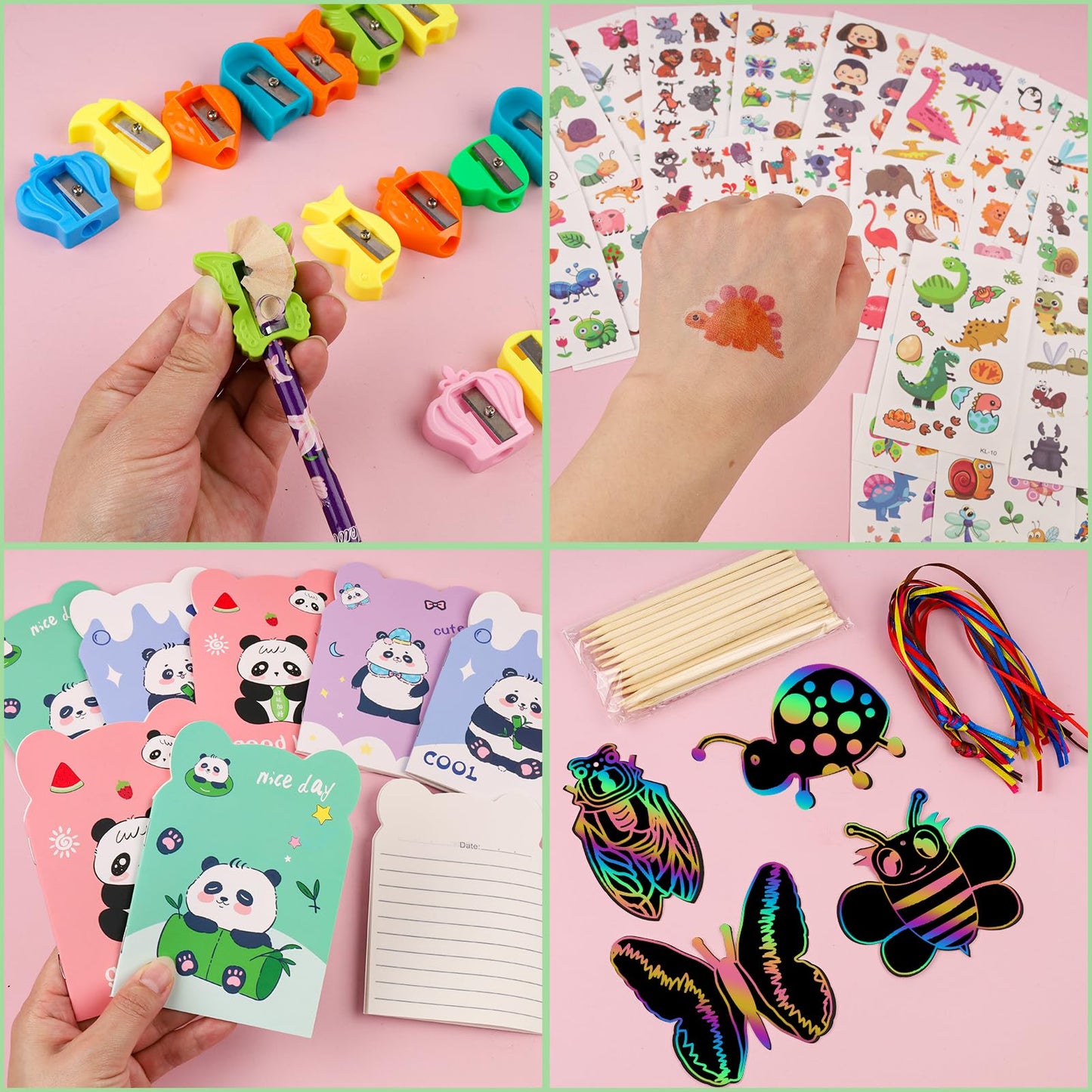 Stationery Party Favors Kids 24 Pack Goodie Bags for Kids Birthday Students Rewards Classroom Prizes School Party Supplies Birthday Goodie Bags Stuffers Gifts