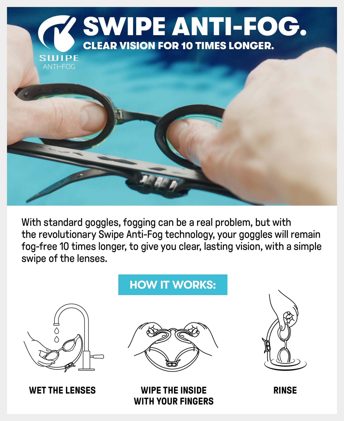 arena Cobra Core Swim Goggles for Men and Women