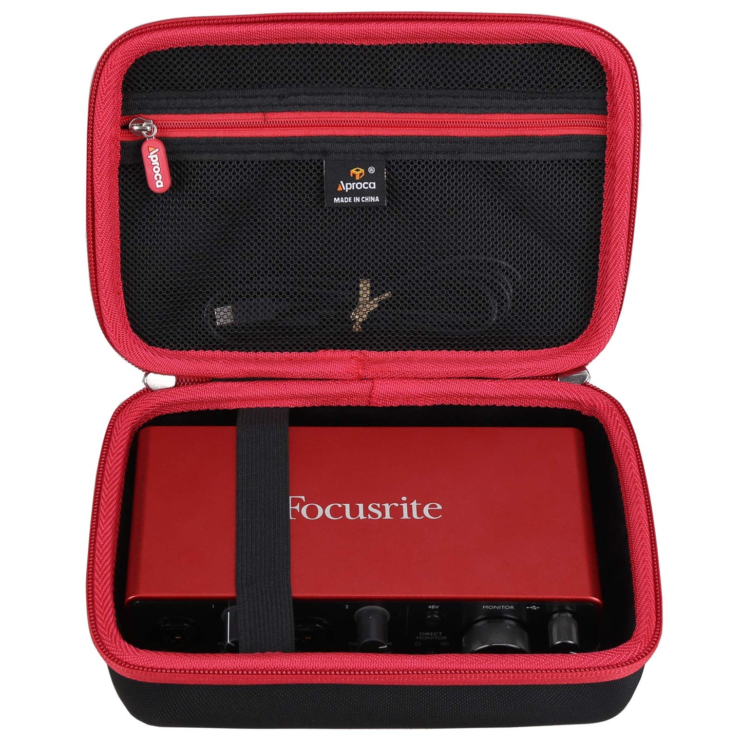 Aproca Portable Storage Case, for Focusrite Scarlett 2i2 4th Gen USB Audio Interface and Accessories (Case Only)