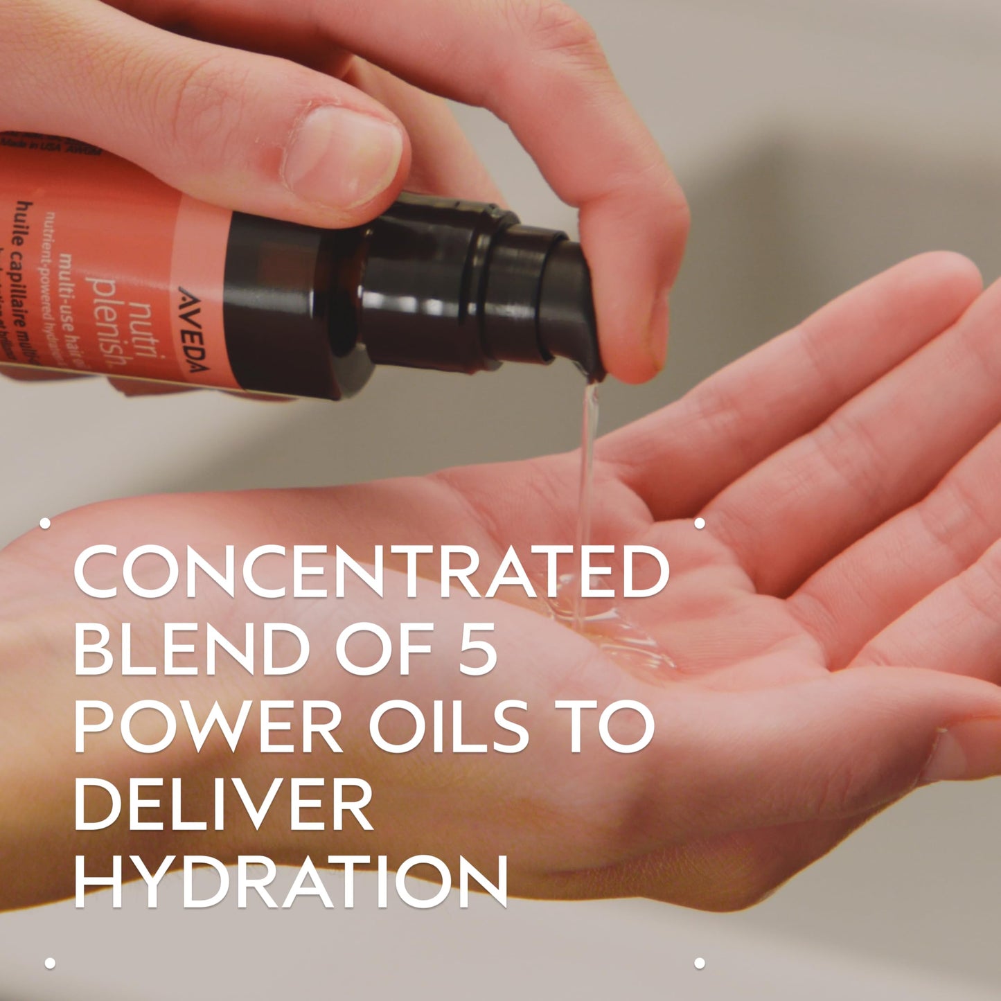 Aveda Nutriplenish Multi-Use Hair Oil | Pre-Shampoo Treatment, Styling, Overnight Oil, Leave-In Treatment | Hydrating Hair Oil | 100% Naturally Derived*, 30ml