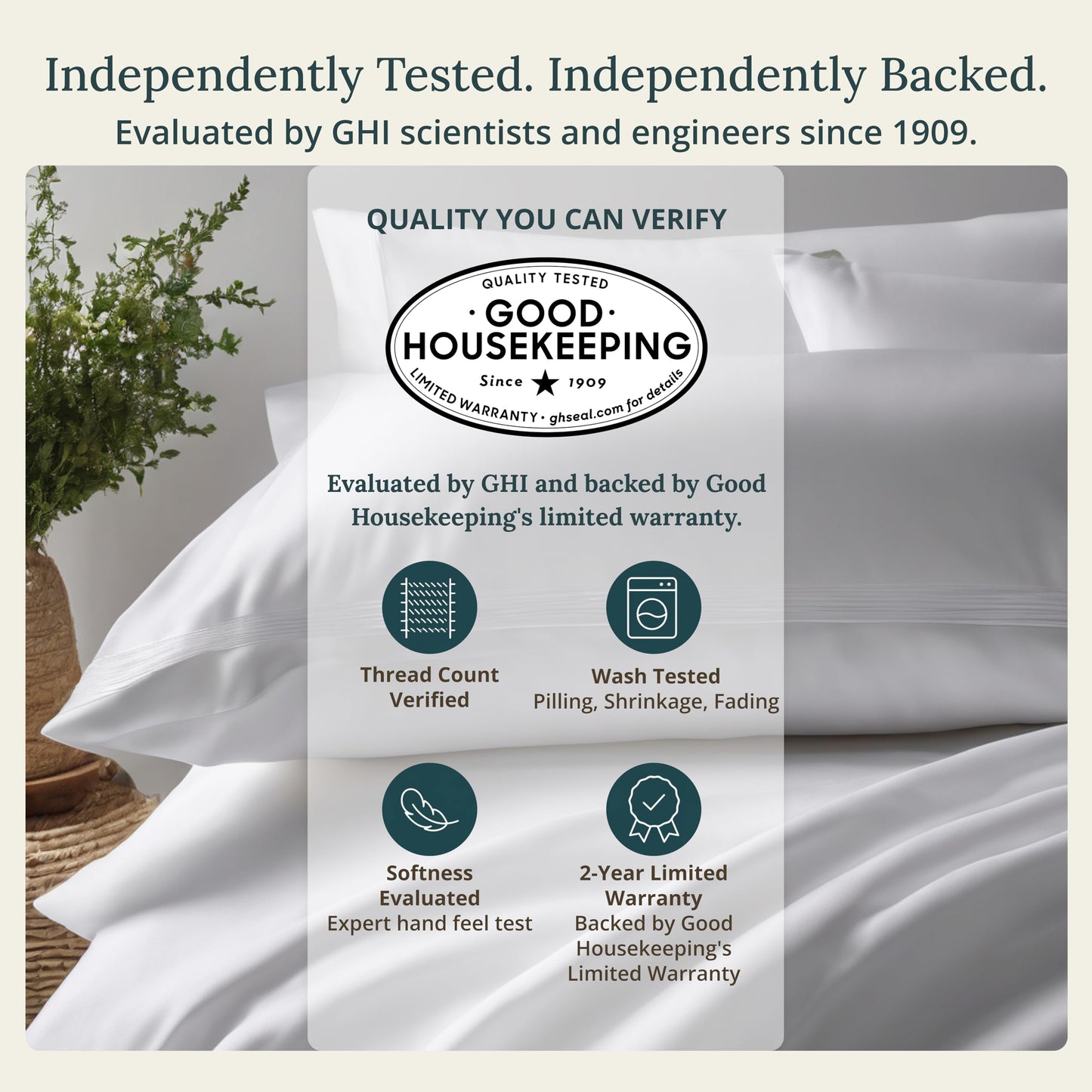 California Design Den 100% Cotton Sheets for Queen Size Bed Sheets with Deep Pocket, Queen Sheet Set with Sateen Weave, Cooling Sheets (White)