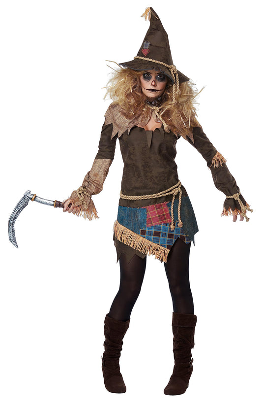 Creepy Scarecrow Womens Costume Small