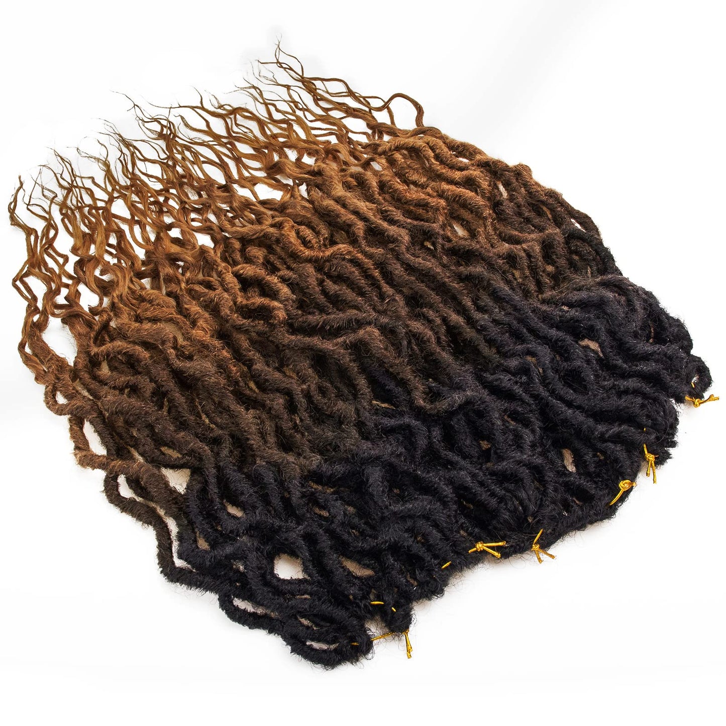 Faux Locs Crochet Hair 24Inch Goddess Locs Crochet Hair, 6Packs Soft Locs Curly Ends Dreadlocks Faux Crochet Locs Synthetic Crochet Braids for Black Women (OT4/30, 24'') …