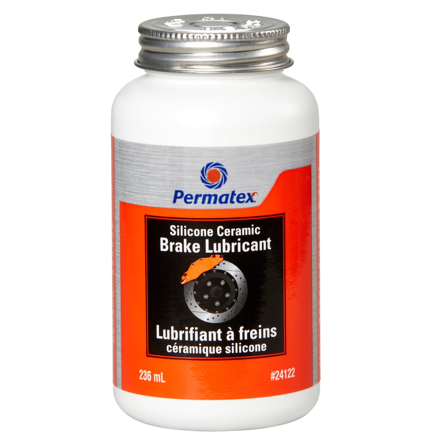Permatex 24122 Silicone Ceramic Brake Lubricant, Orange, 236ml