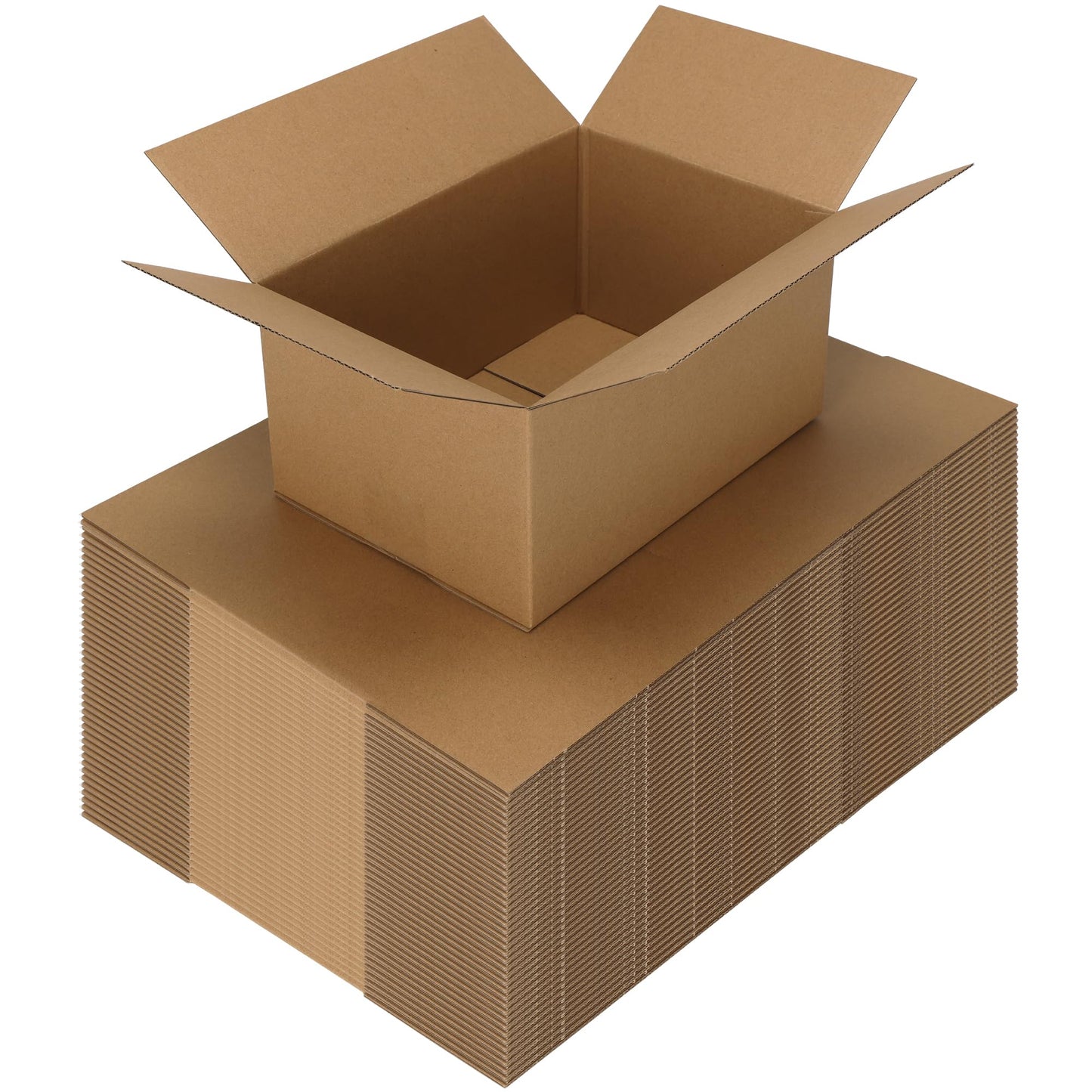 CRUGLA 40 Packs 10x7x5 Shipping Boxes for Small Business, Corrugated Cardboard Boxes Bulk for Shipping Packing Mailing