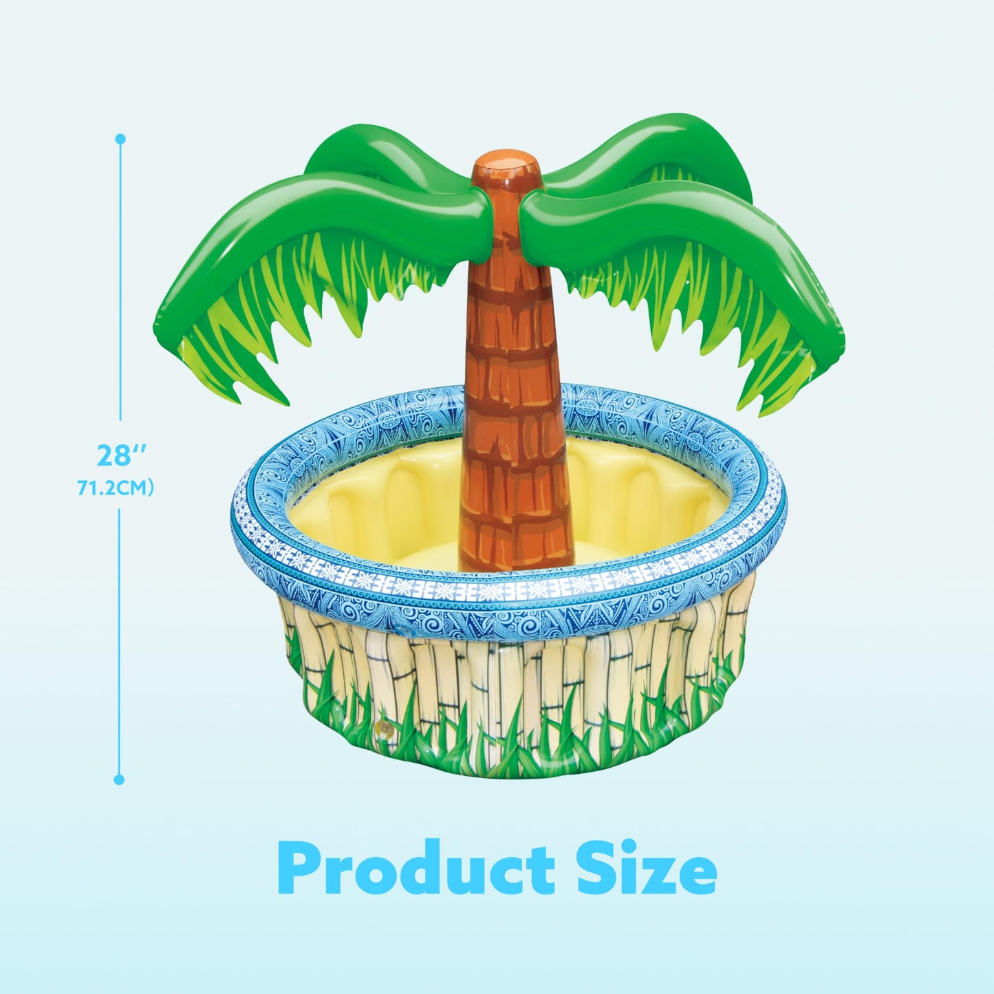 JOYIN 28” Inflatable Palm Tree Cooler, Luau Hawaiian Tropical Beach Themed Decorations, Blow Up Palm Trees Cooler Outdoor Party Supplies, Kids Adults Birthday Party Décor