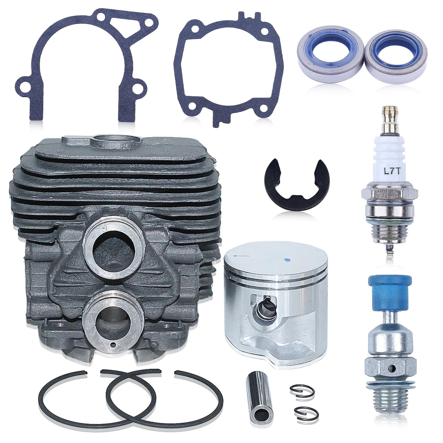 Atunee 50mm Cylinder Piston Gasket Kit for Stihl TS410 TS420 TS 410 420 Cut-Off Saw with Spark Plug Decompression Valve Replace 4238 020 1202