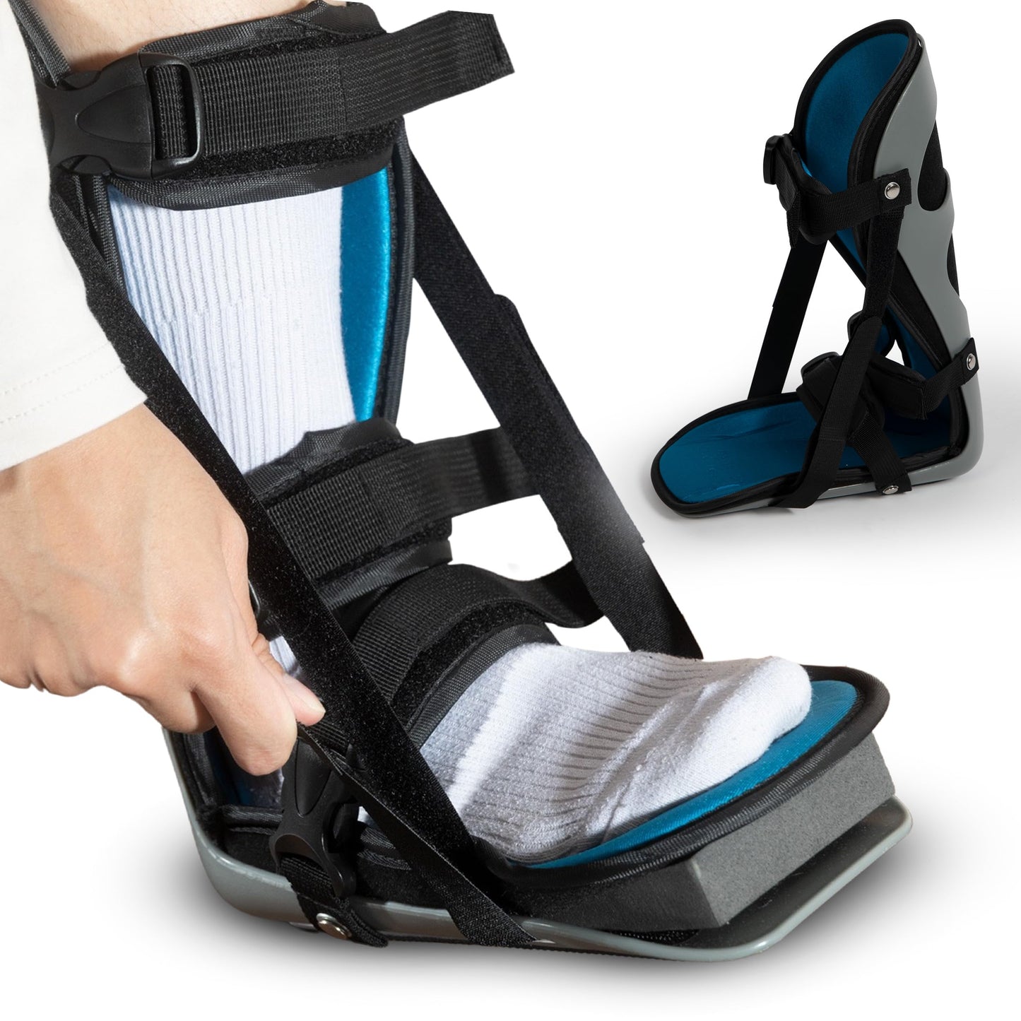 Alpha Medical Plantar Fasciitis Night Splint – Stretch Boot, Sleeping Boot, Achilles Tendonitis, Fascia, Calf Tendon Stretching, Heel and Bone Spur, Arch pain. Right & Left Foot. L4398 L4398 (Medium)