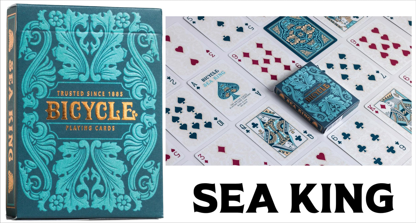 Bicycle Collector's Edition: 6-Deck Bundle Featuring Jacquard, Sea King, Hidden, Cinder, Verbena and Cold Foil Prismatic Decks