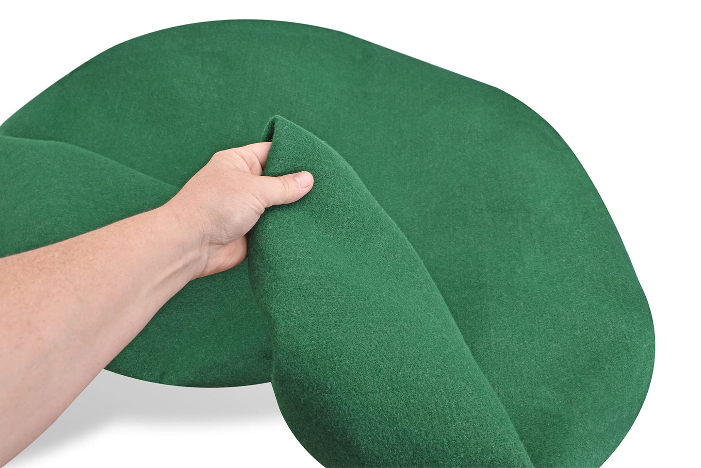 Katai Poker Table Cover – Fits 36–48" (91–122 cm) Round Tables – Green Felt Casino Top for Poker, Mahjong & Board Games – Includes 6 Cork Coasters