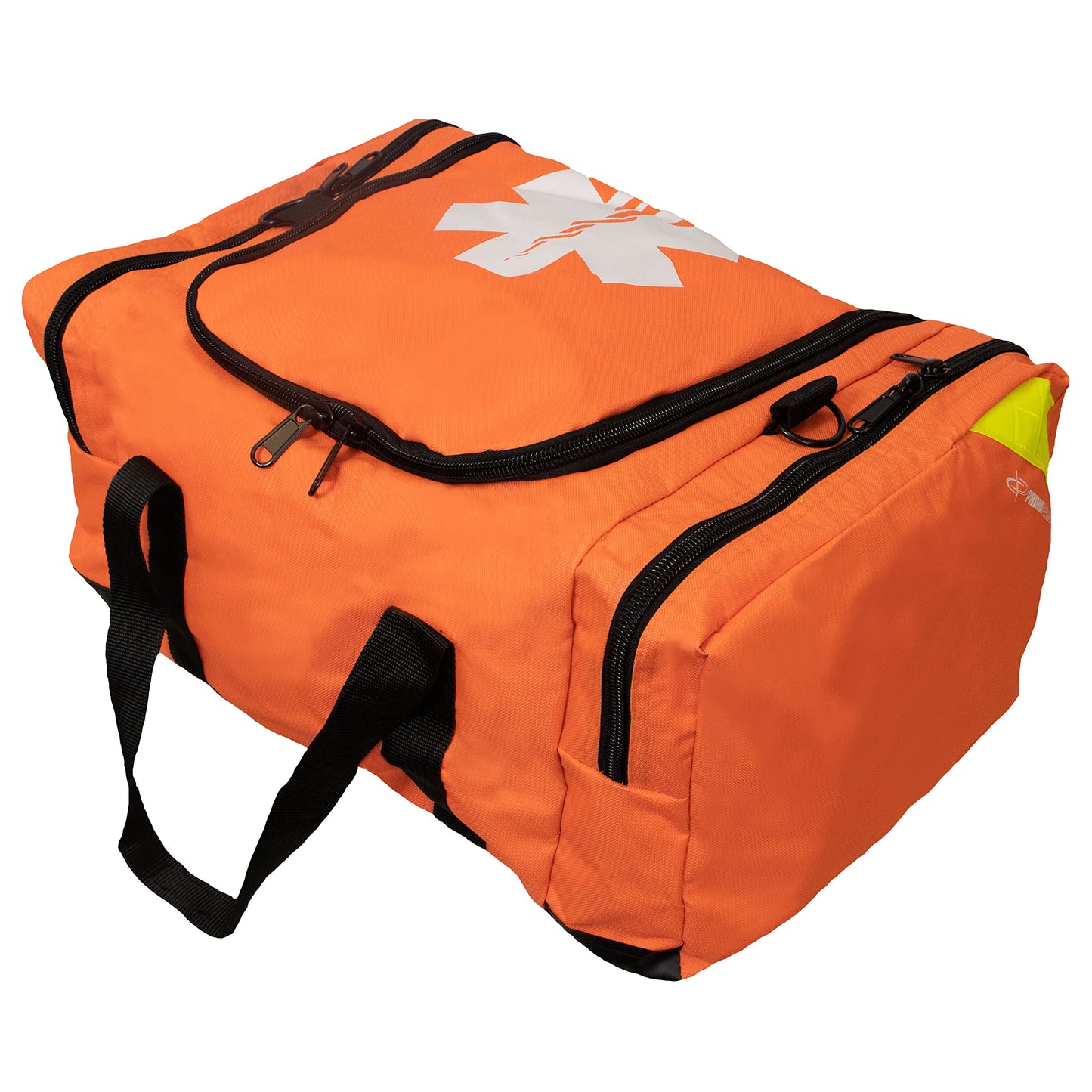 Primacare First Responder Bag for Trauma, Professional Compartment Kit Carrier for Emergency Medical Supplies, Orange, 21x15x5 inches