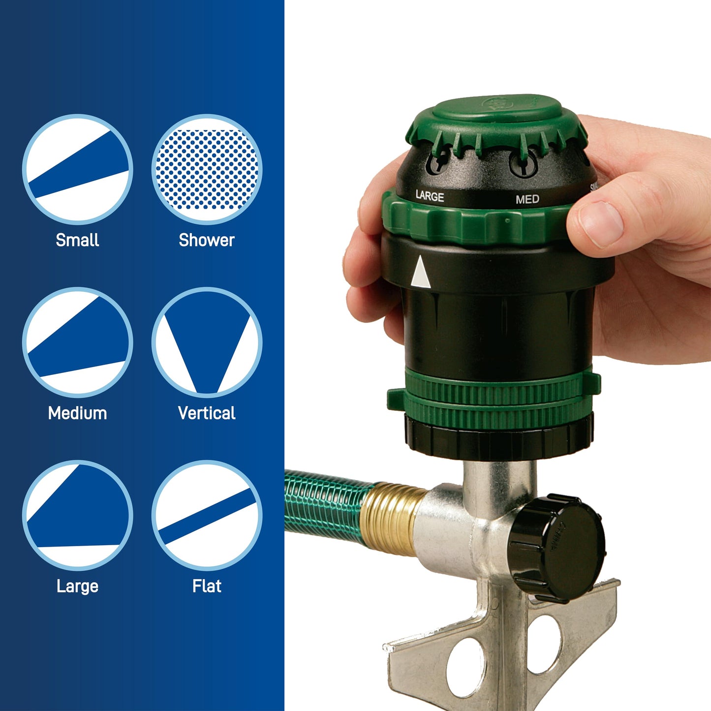 Orbit H2O-6 Gear Drive Sprinkler, Spike B 58573
