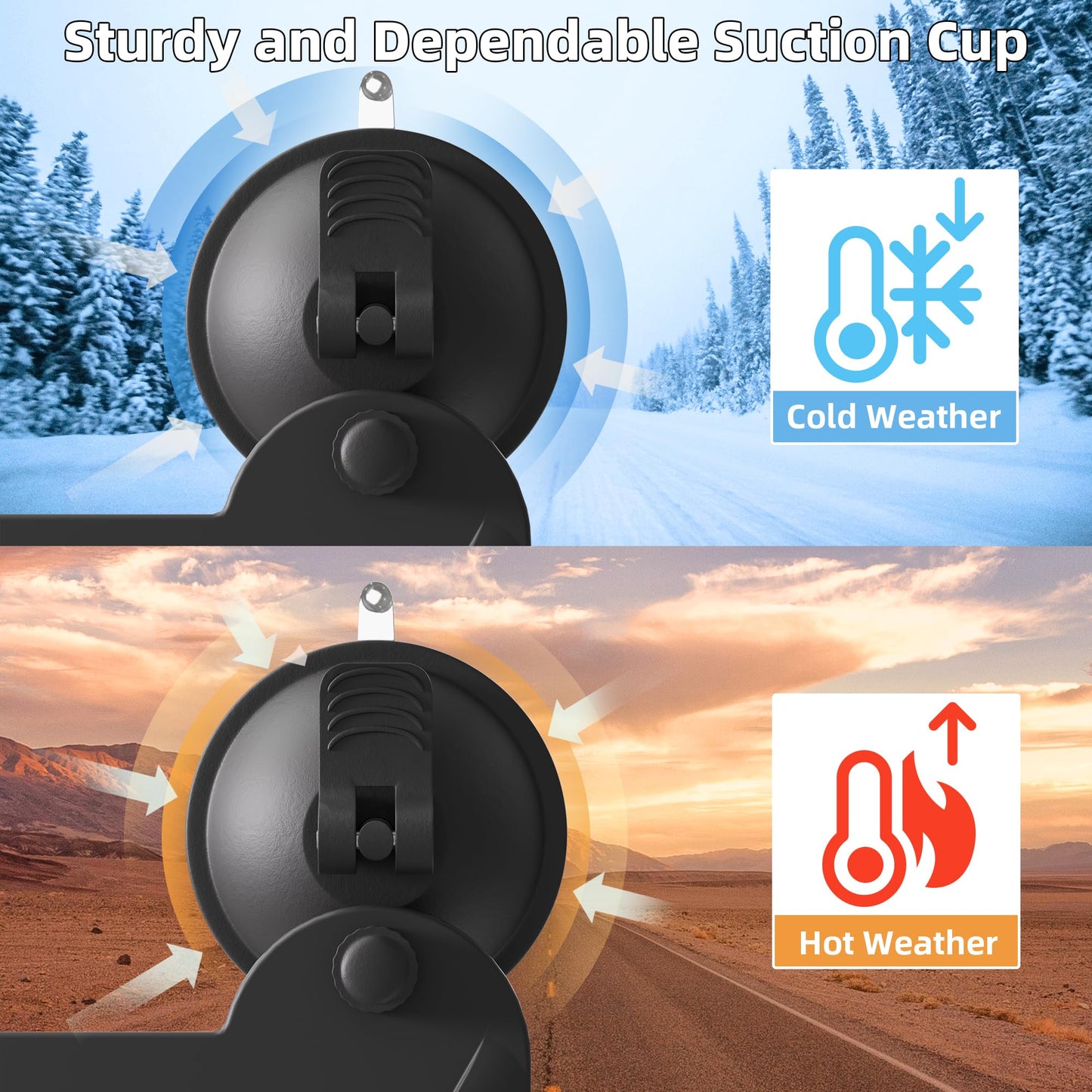 DAIERTEK Starlink Mini Car Mount Protect Silicone Case for Starlink Mini with Suction Cup 2-in-1 Roof Mount Cover for Sunroof Window RV