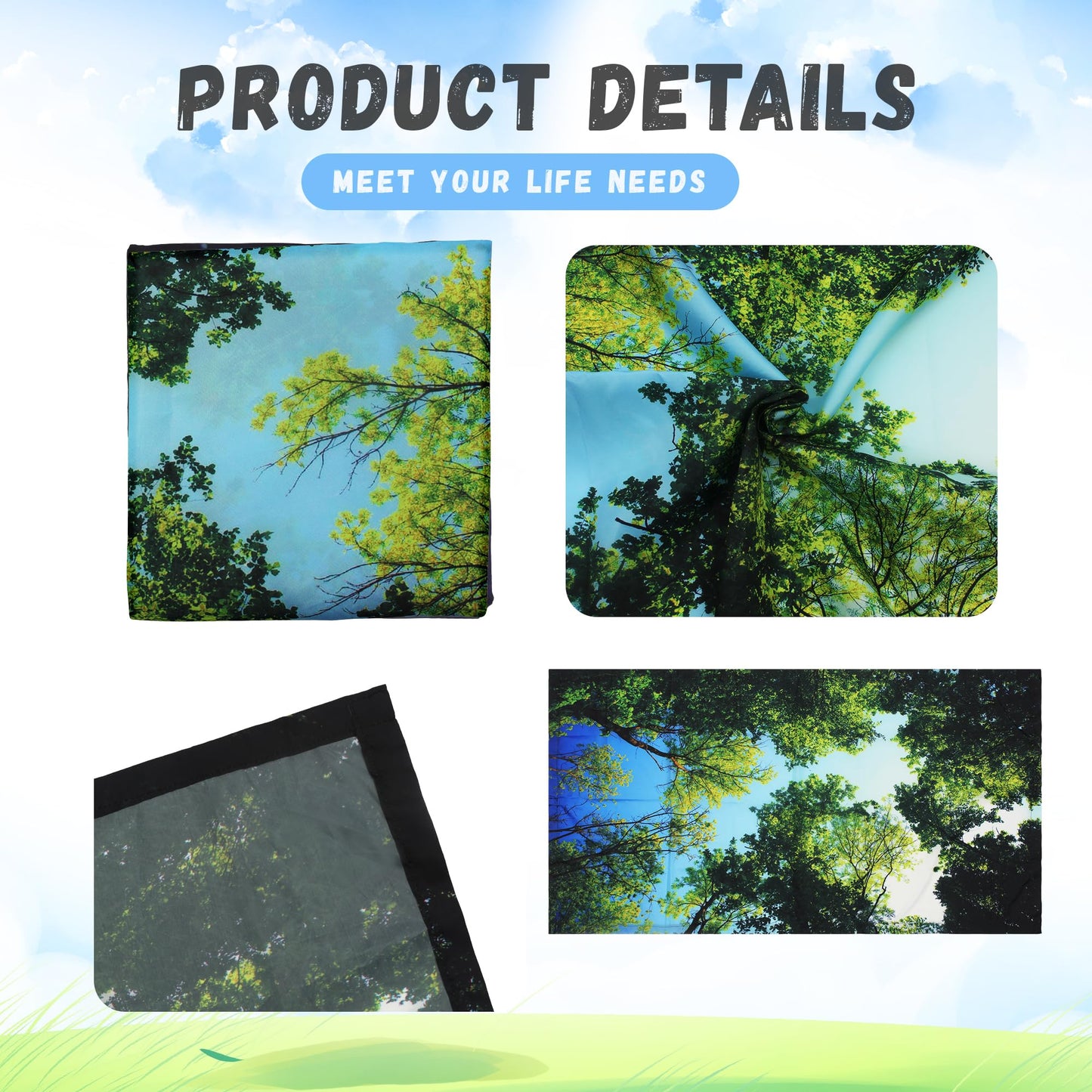 4 Pack Fluorescent Light Cover with 4 x 2 Feet Magnetic,DDFS Fluorescent Light Covers for ceiling lights magnetic Forest