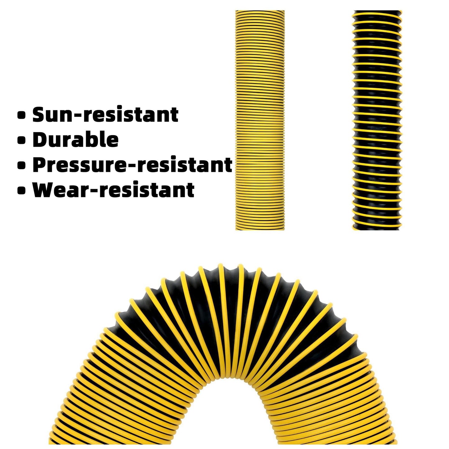 Saturnhose 10 FT RV Sewer Hose Kit Heavy-Duty Sun-Resistant Leak-Proof with 90 Degree Clear View Sewer Adapter Storage Cap