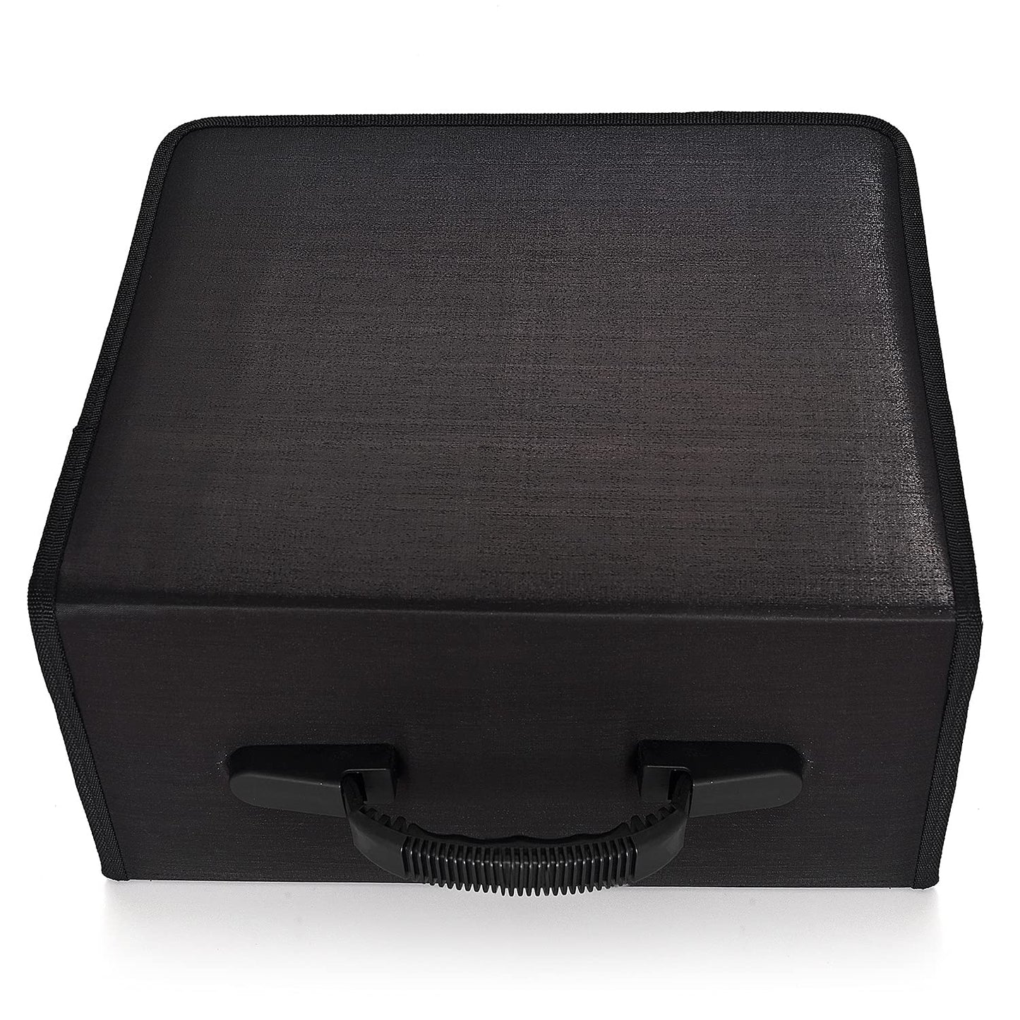alavisxf xx CD Case, 432 Capacity DVD Case Holder, Heavy Duty Zipper Protective Movie Media Storage Organizer Binder Wallet for Car Home Office Travel (432 Capacity, Black)