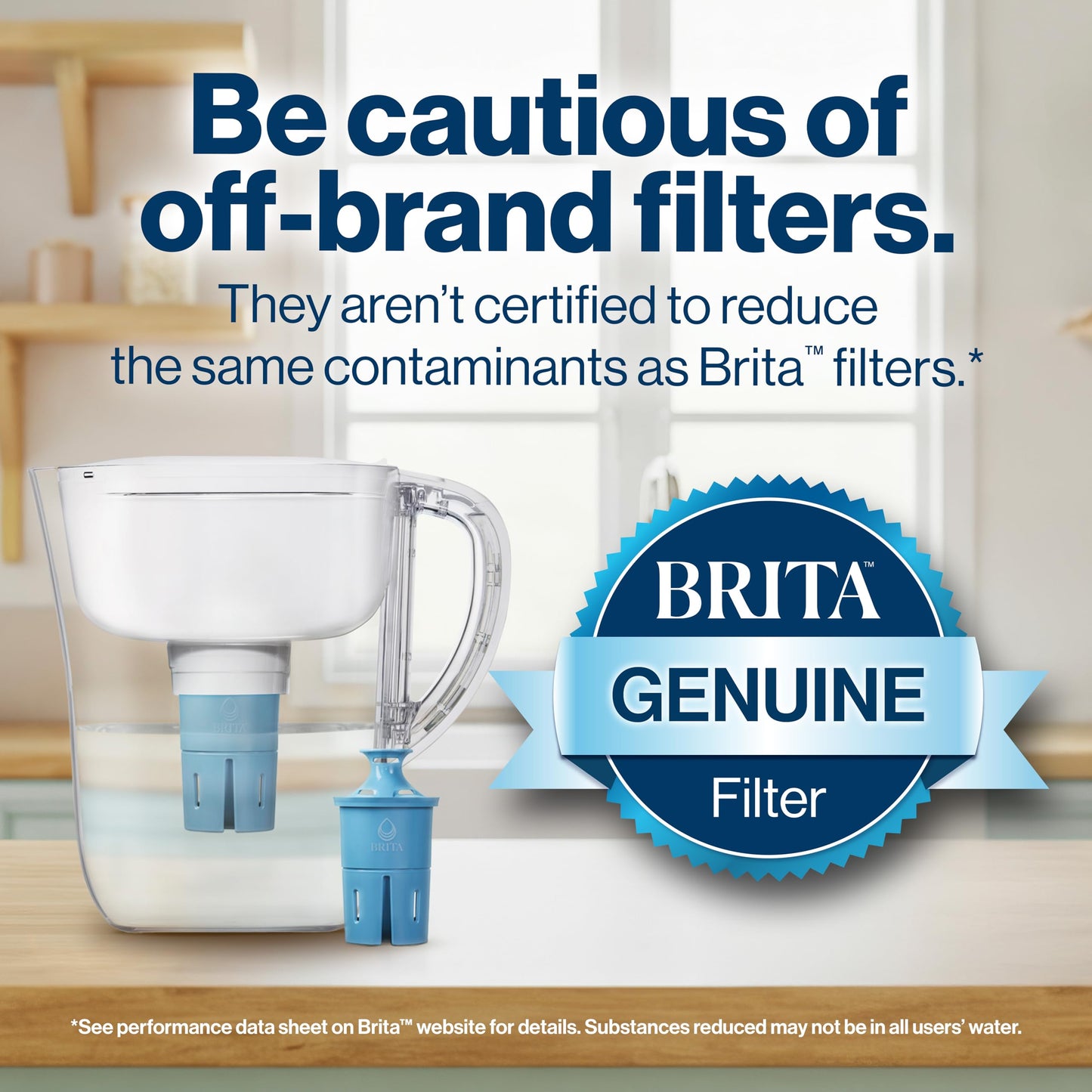 Brita Elite Replacement Filter, Reduces 30+ contaminants while keeping healthy minerals, WQA Certified to reduce Lead, Microplastics, Chromium and Chlorine, Lasts 6 months, 2 Count