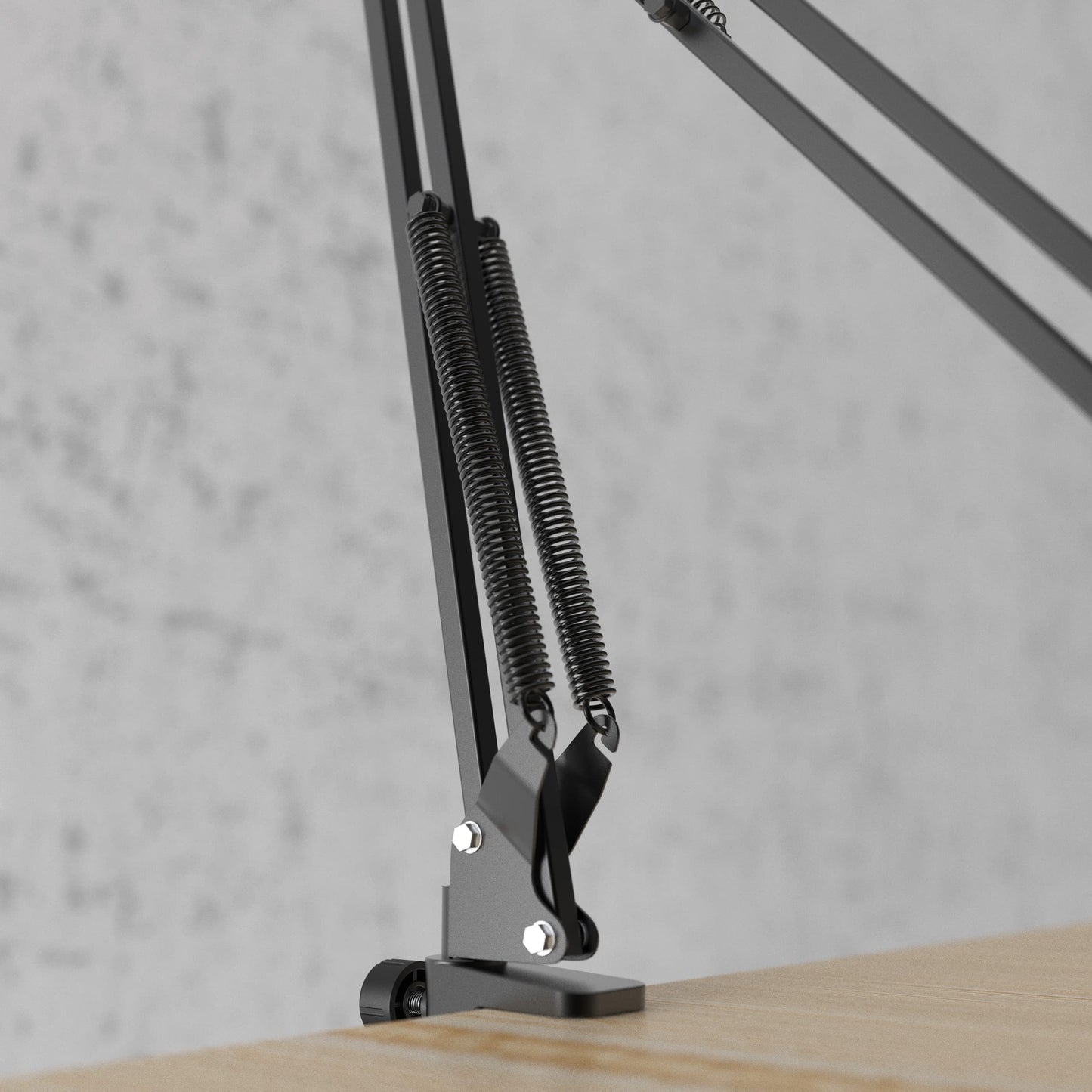 FIFINE Microphone Arm Stand, Suspension Mic Scissor Boom Arm stand with Metal Material, 3/8" to 5/8" Adapter, Desk Clamp, for Recording, Streaming, Podcast, Video, Flexible and Durable-CS1