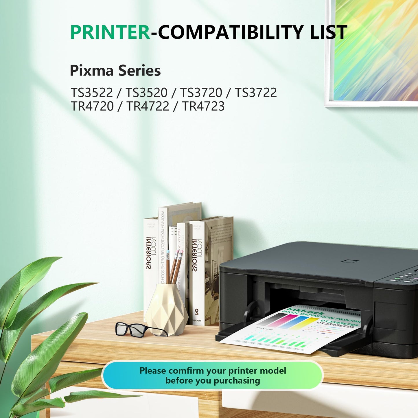 275 276 XL Compatible for Canon 275 276 Ink Cartridges for Canon Ink 275 and 276 Inktrack for Canon Printer Ink 275 276 PIXMA TR4720 TR4723 TS3720 TS3500 TS3520 TS3522 TR4722 All-in-One Inkjet