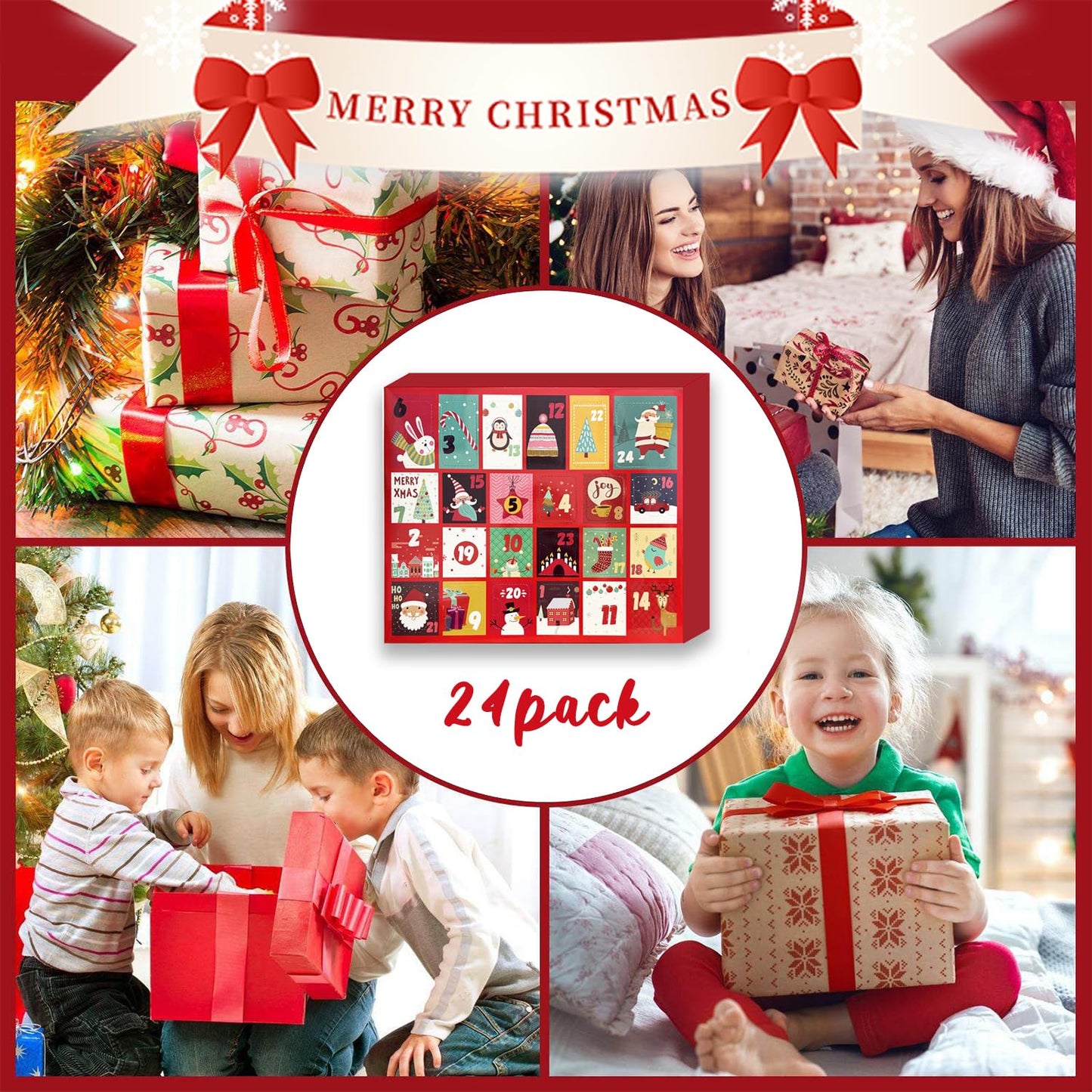 Advent Calendar 2025 - Toy Building Blocks Kit Cartoon Character Sets Boys Advent Calendar Surprise Christmas Gift 24 Days Christmas Countdown Calendar