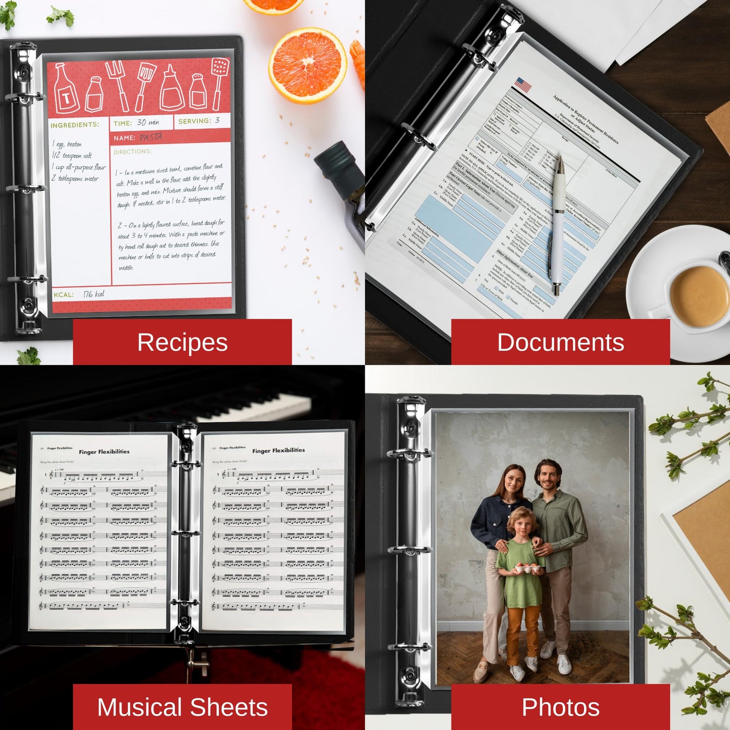 Clear Sheet Protectors, 8.5" x 11", 500 Pack, Durable, Top Load,Reinforced Holes, Acid-Free/Archival Safe