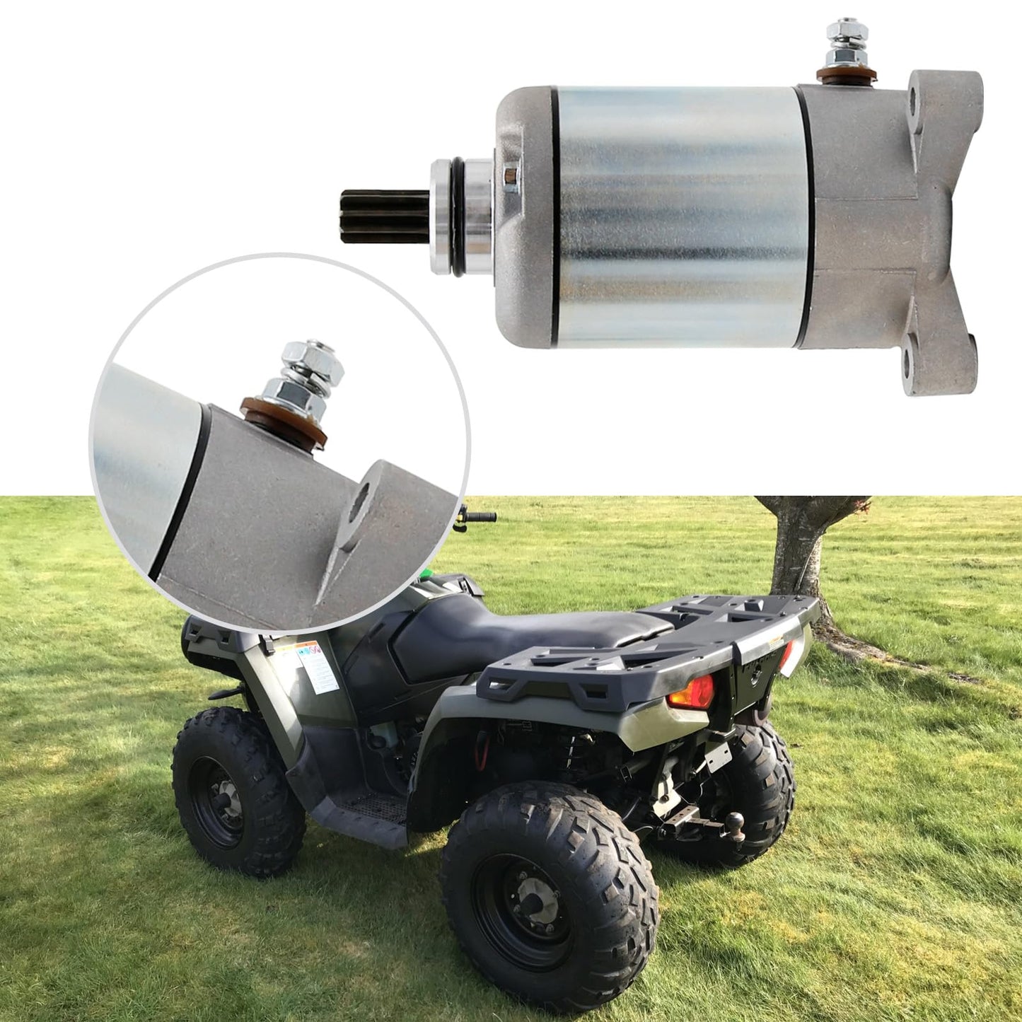 Vkinman 3090188 Starter Motor Replacement for Polaris Magnum 325 330 425 500, Ranger 400 425 500, Sportsman 335 400 450 500, Scrambler 500