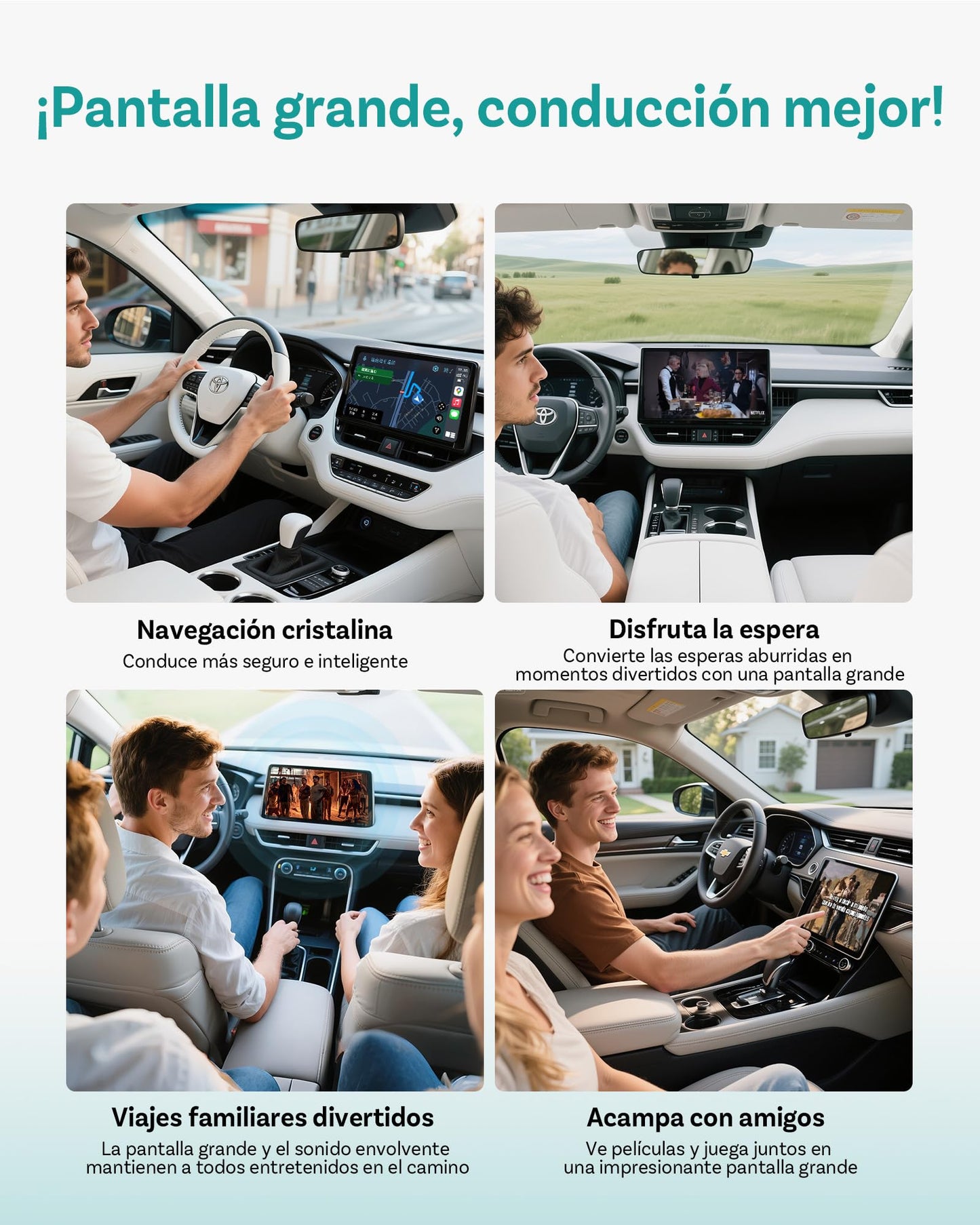 Ottocast Mirror Touch Wireless CarPlay Adapter - Bi-Directional Phone Mirroring & Dual Mode for Factory Wired CarPlay - Seamless iPhone & Android Integration