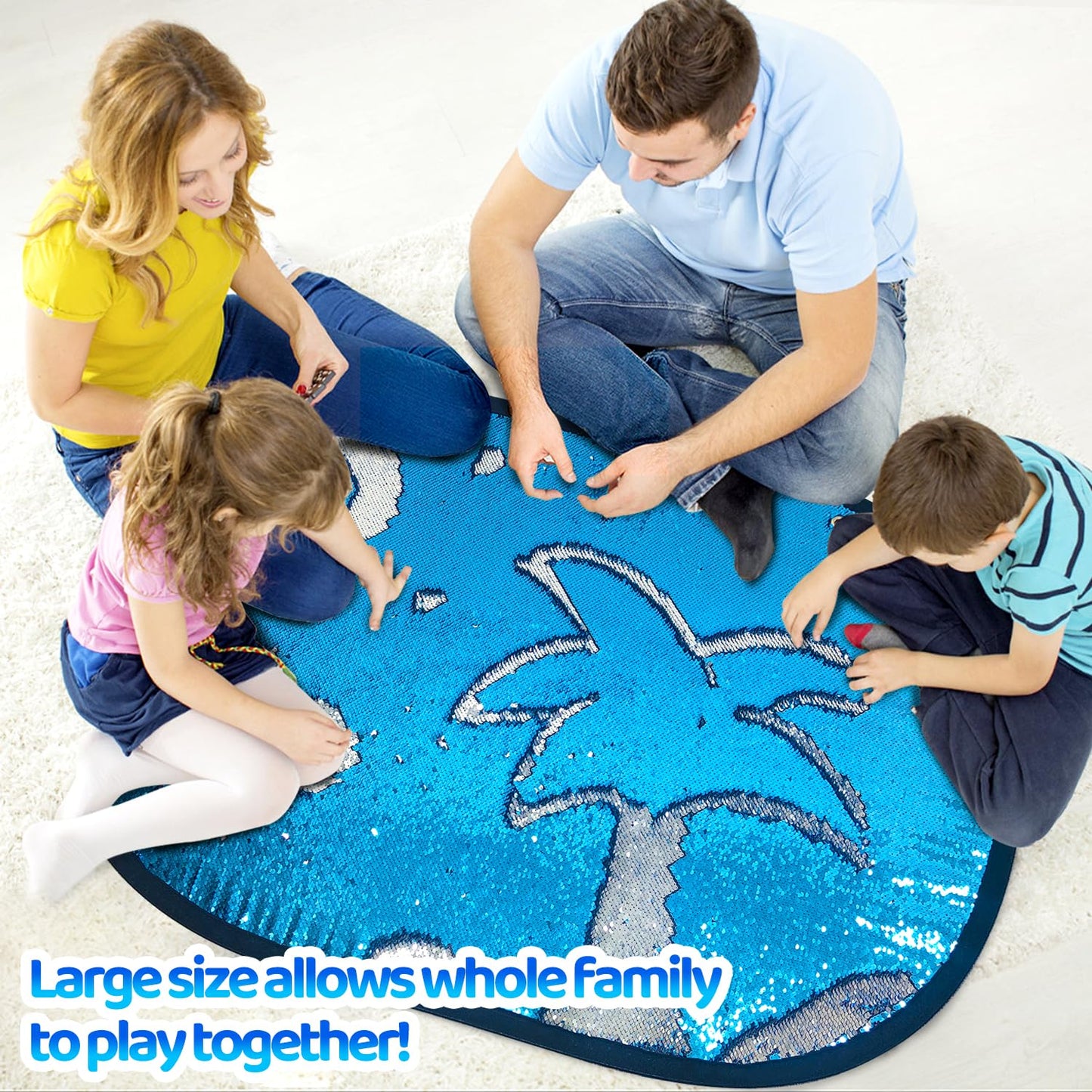 Sequin Fabric,Flip Sequins Glitter Wall, Graffiti Fun, Home Activity and Autism Therapeutic Use