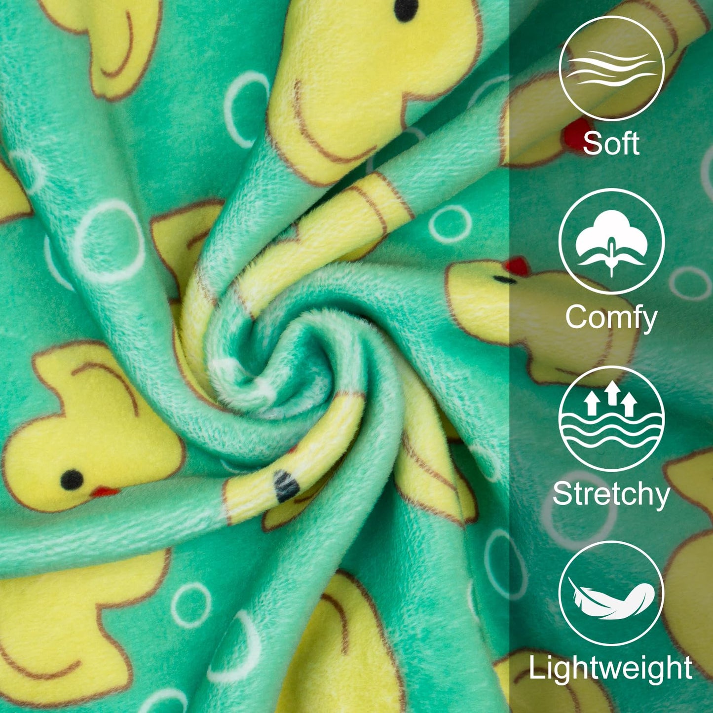 KYEESE Dog Pajamas Velvet Dog Pajamas Large Sized Dogs Soft Dogs Clothes Pjs with Yellow Ducks Pattern Stretchy Pet Jammies Coat Comfy Pet Onesie Costume, 3X-Large