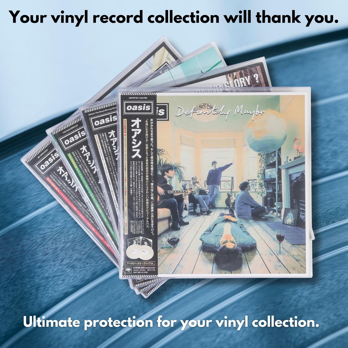 12-Inch Vinyl Record Toploader - Hard Vinyl Record Sleeves Protector - 7mm (7 Millimeters) Thickness Crystal Clear Hard Record Storage Case For Album Protection & Collection Display - 1 PACK (5 PCS)