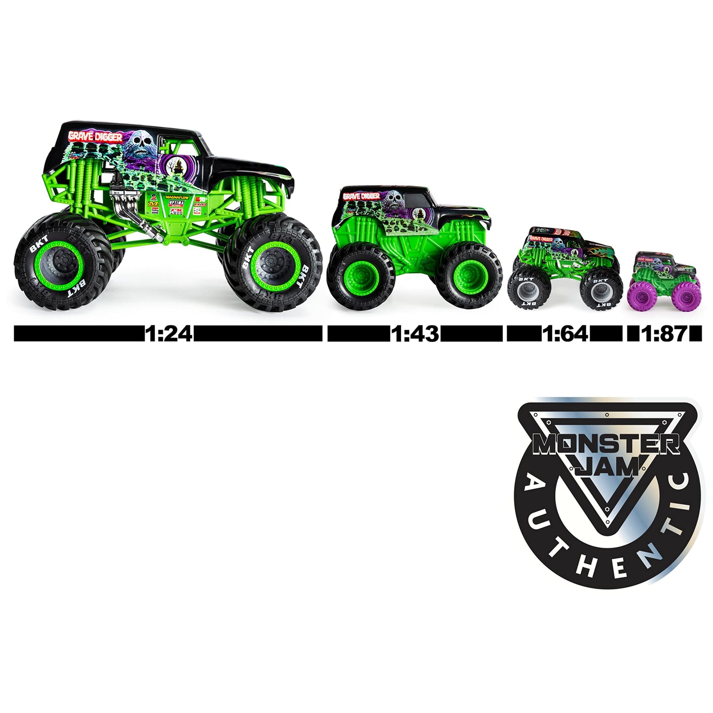 Monster Jam, Official Mohawk Warrior Monster Truck, Collector Die-Cast Vehicle, 1:24 Scale, Kids Toys for Boys Ages 3 and up
