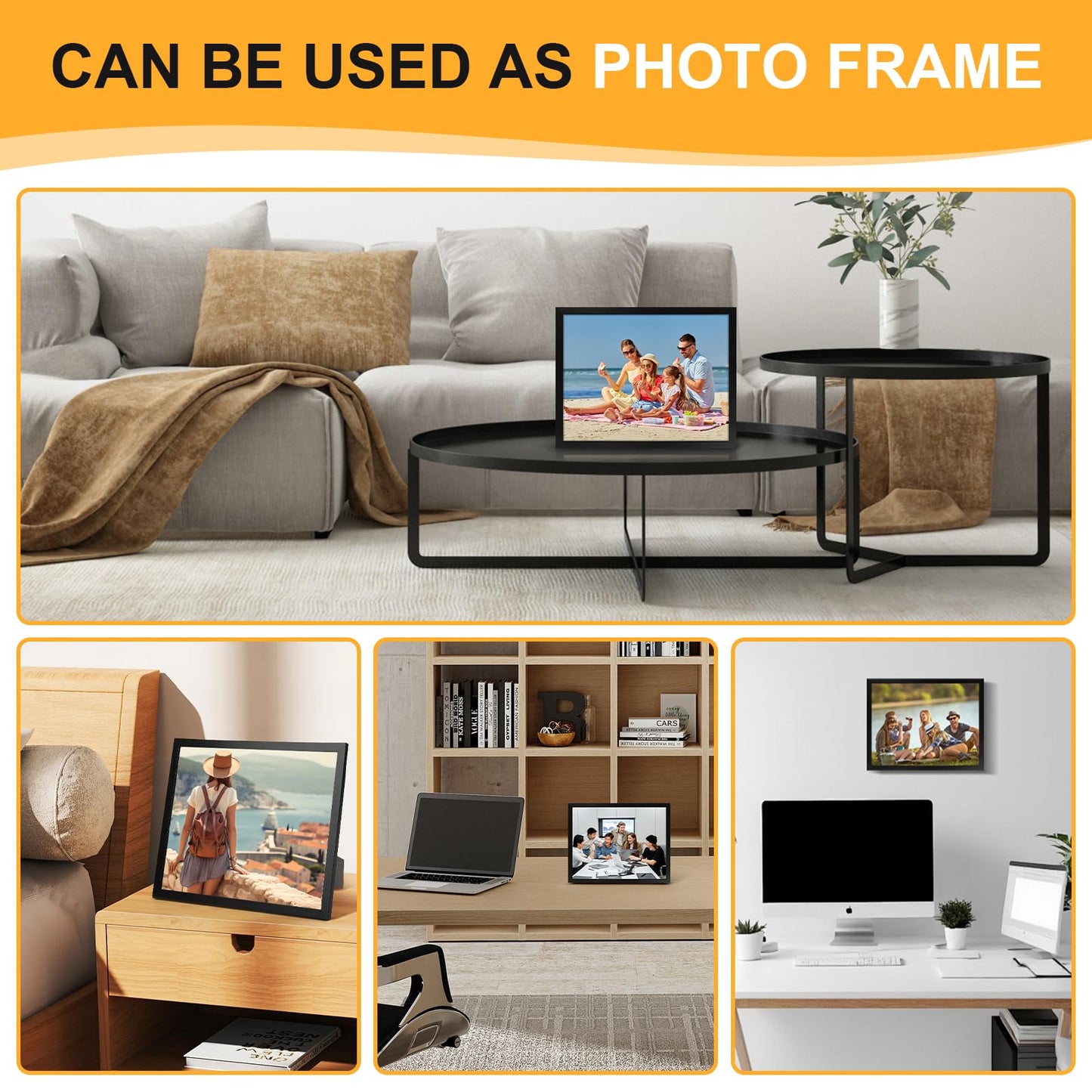 10 PACK Certificate Frames 8.5 x 11,Black Diploma Frame Document Frame with Clear Plexiglass,Picture Frames for Tabletop and Wall Display