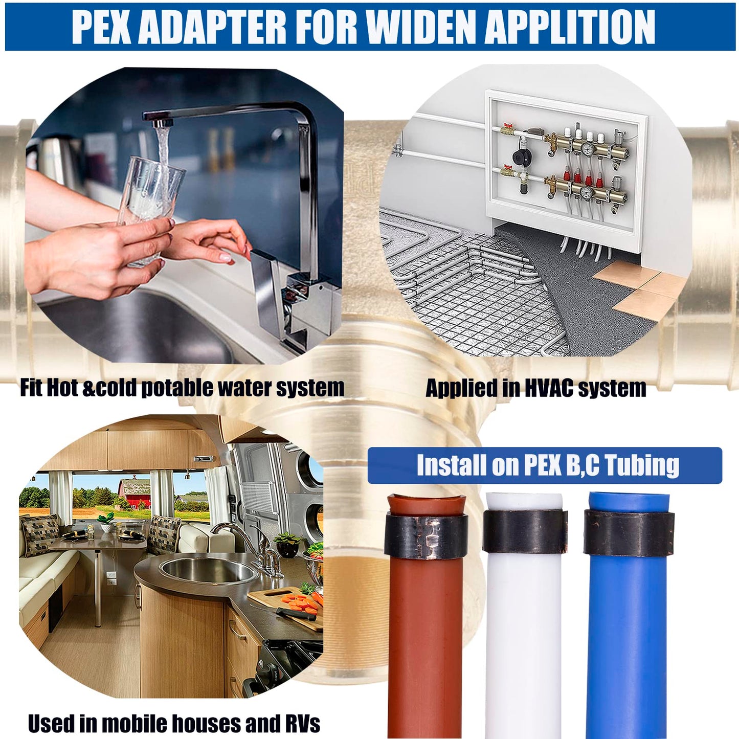 WHK 30 Pack Elbow Pex Fittings 1/2 inch,1/2 Pex Elbow Fittings,Pex Fittings 1/2"Pex 90 Degree Elbow,Pex Fittings Set for Pex Pipe(Lead-Free Brass)