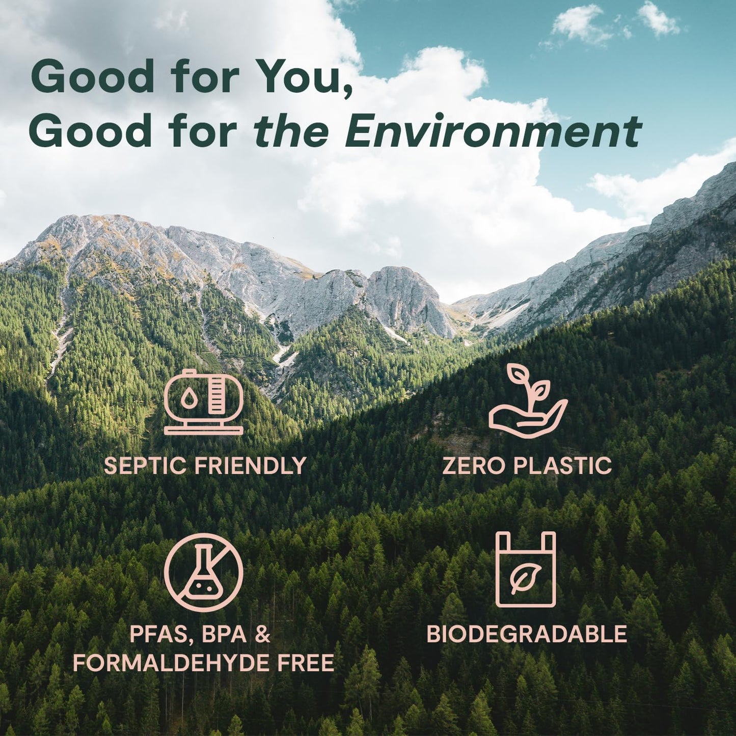 ECOHINY Premium & Soft Bamboo Toilet Paper | 12 Mega Rolls, 350 Sheets Each, 3-Ply | FSC Certified, PFAS & BPA Free, Septic Safe | Tree & Plastic Free Packaging