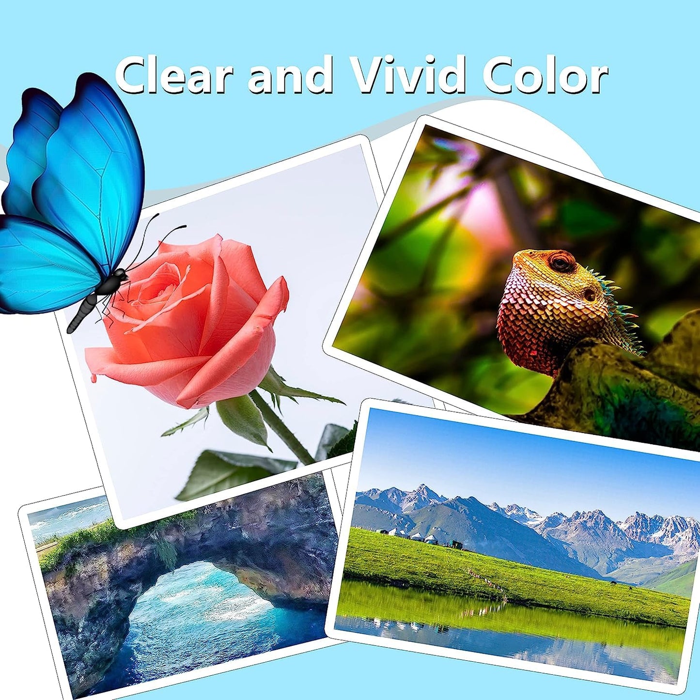 Compatible T49M Sublimation Ink Replacement for T49M1 T49M2 T49M3 T49M4 Ink Cartridge with Surecolor F170 F570 Sublimation Printer(Black Cyan Magenta Yellow)
