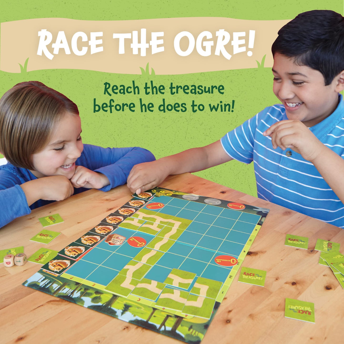 Peaceable Kingdom 49554PK Race to the Treasure games