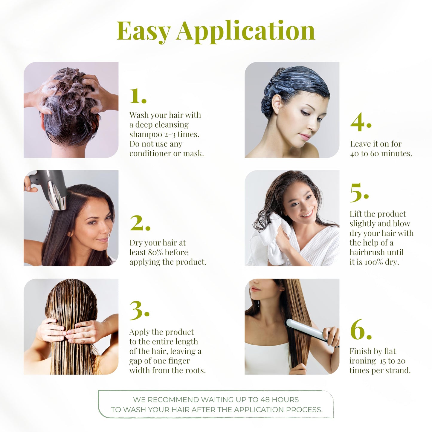 Bio Protein Hair Treatment - Formaldehyde-Free Straightening, Anti-Frizz Keratin with Organic Keratin for Sleek Hair, 1kg