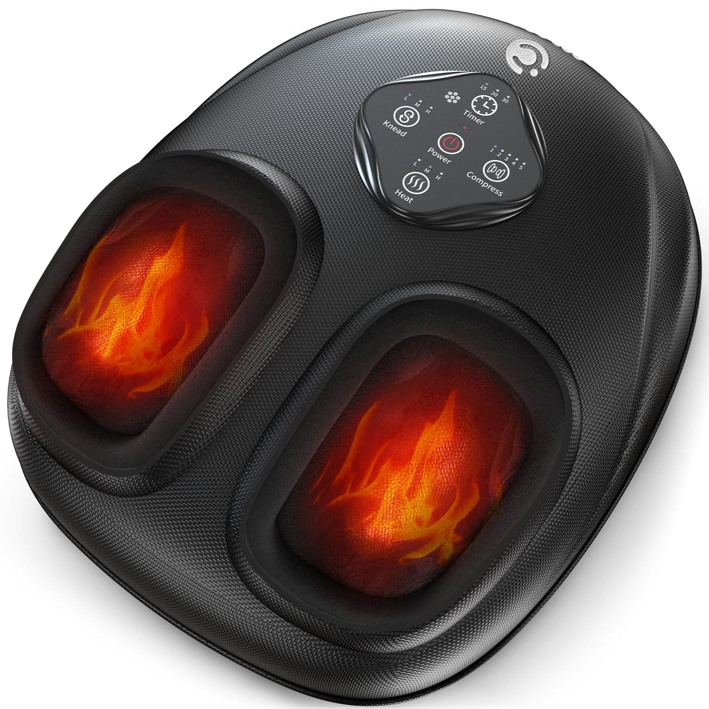 CooCoCo Shiatsu Foot Massager with Heat, Heated Feet Massage Machine, Foot Warmer, Kneading & Compression, Gifts for Women Men Mom Dad, Relax for Home Office