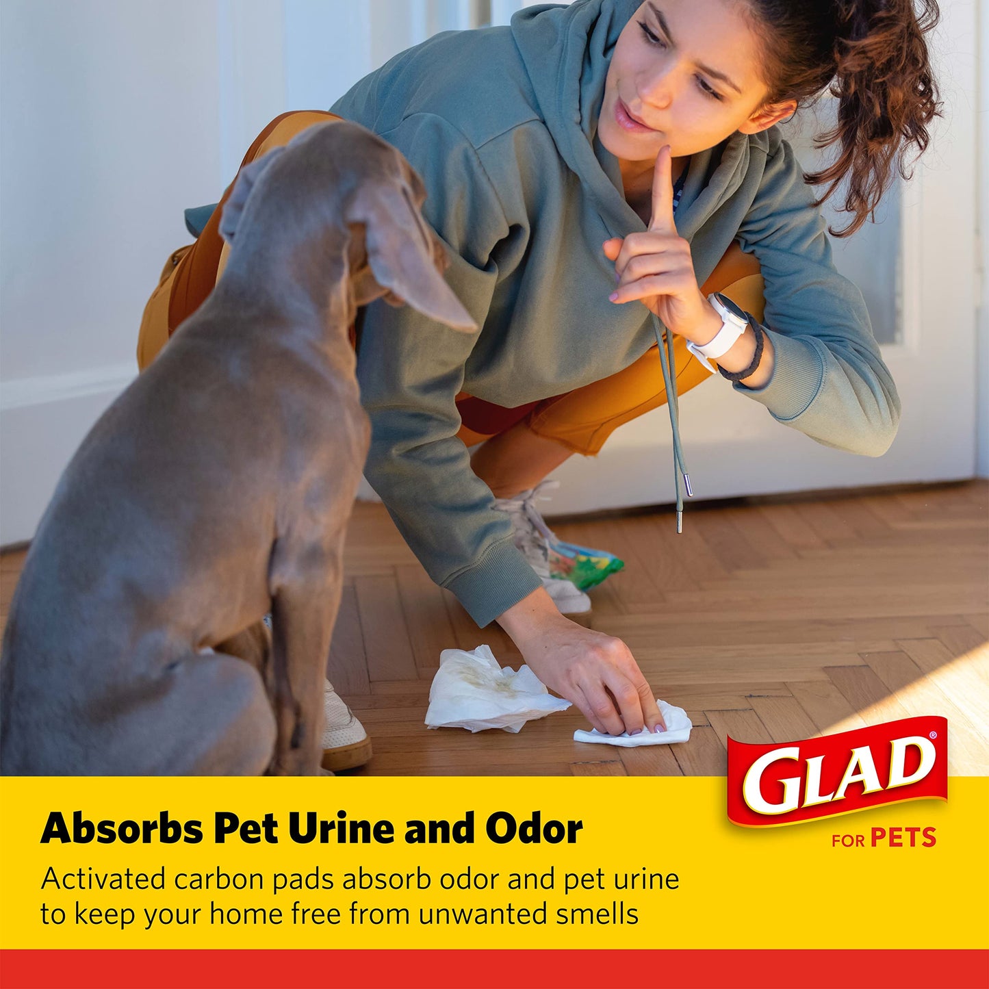 Glad for Pets Black Charcoal Puppy Pads | Puppy Potty Training Pads That Absorb & NEUTRALIZE Urine Instantly | New & Improved Quality, 150 Count, size: 150 count