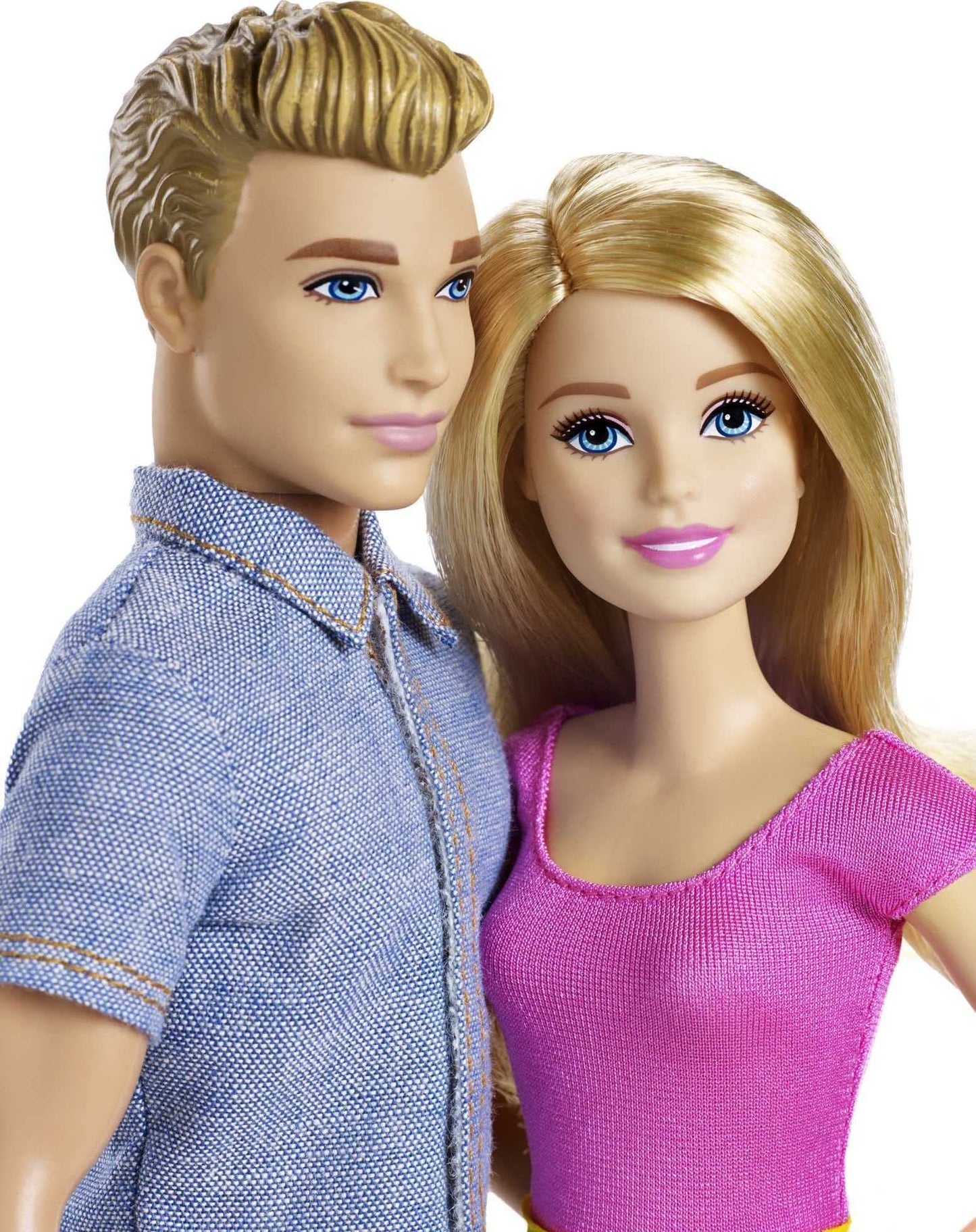 Barbie Dolls, Barbie and Ken Doll 2-Pack Featuring Blonde Hair and Bright Colorful Clothes, Kids Toys and Toys