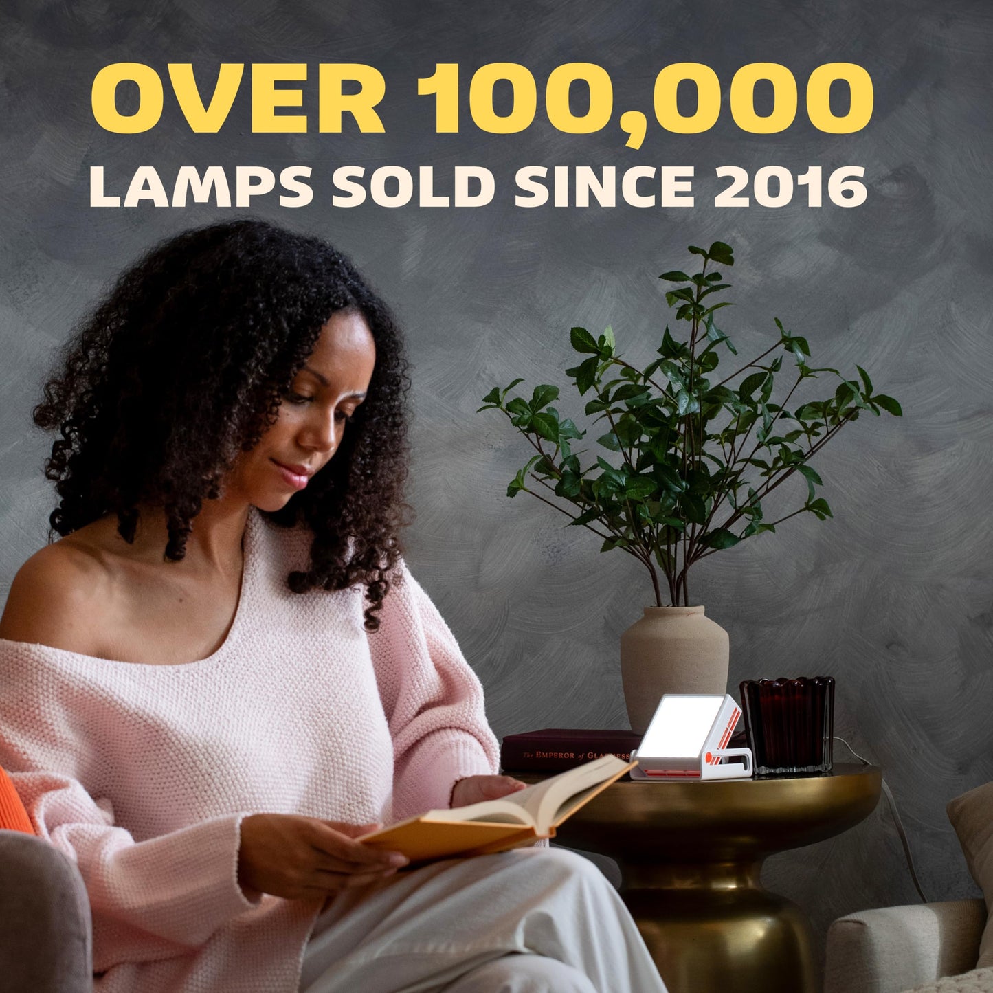 Circadian Optics Light Therapy Lamp - Full Spectrum Sun Lights - Leo (Light Grey)