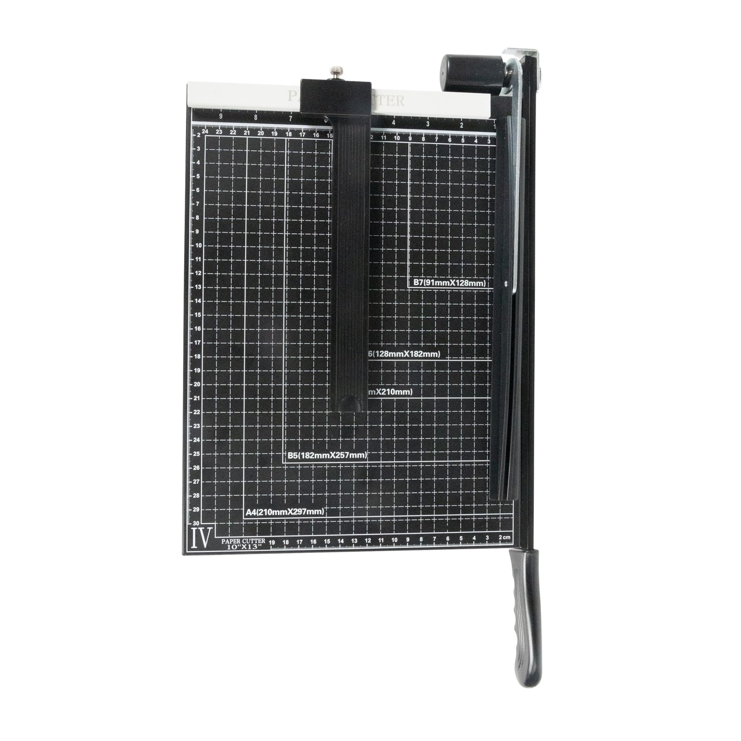 TEXALAN Precision Paper Cutter for A4/B5/A5/B6/B7, 10x13 inches, 70GSM Capacity, Metal Base Black