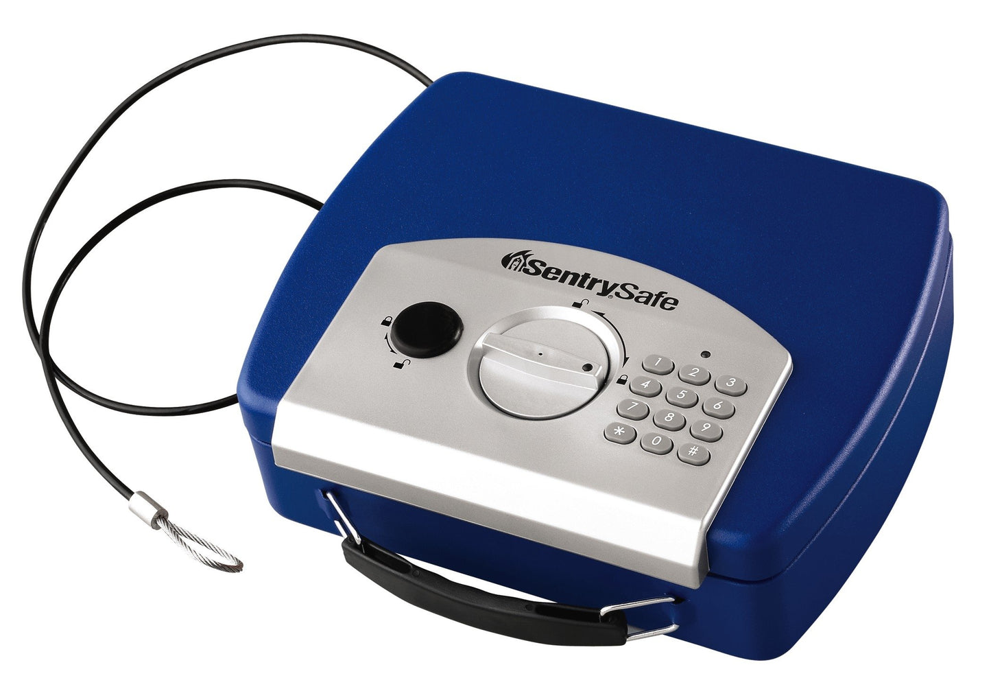 SentrySafe P008EBL Electronic Compact Safe, 0.08 Cubic Foot (Blue)