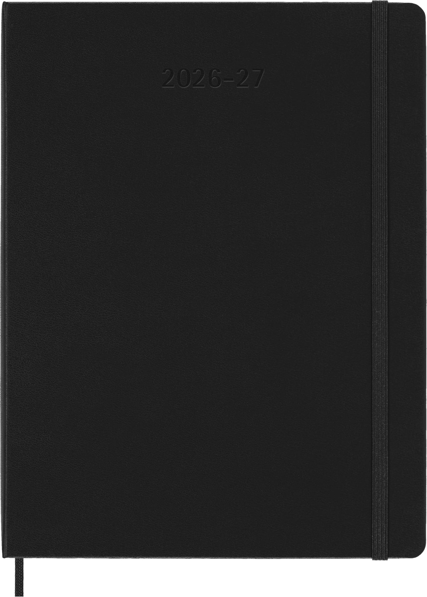 Moleskine Classic 18 Month 2026-2027 Weekly Planner, Hard Cover, XL (7.5" x 10"), Black, 208 pages