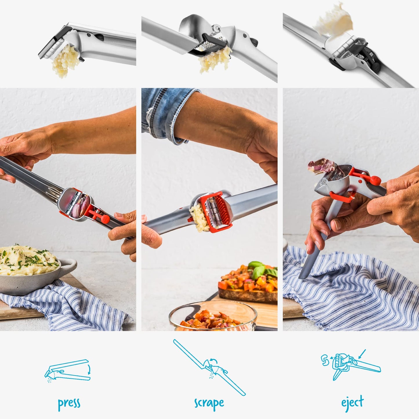 Dreamfarm Garject Garlic Presses, Charcoal