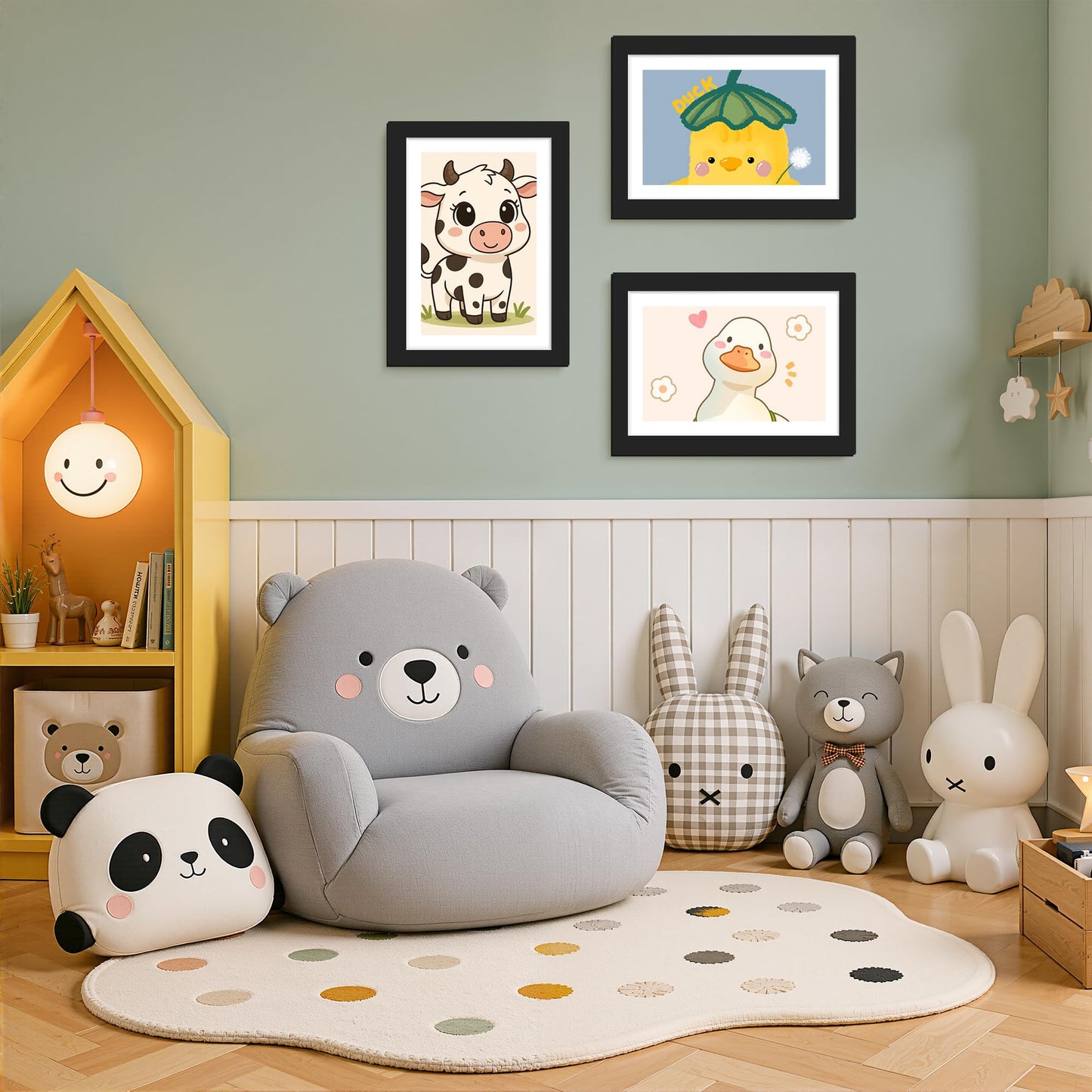 4 Pack Kids Artwork Frames Changeable 8.5 x 11 Inch Children Art Projects Display Storage Frame Front Opening Picture Art Frames for Wall Fits Children Drawings, Photos, Certificates (Black)