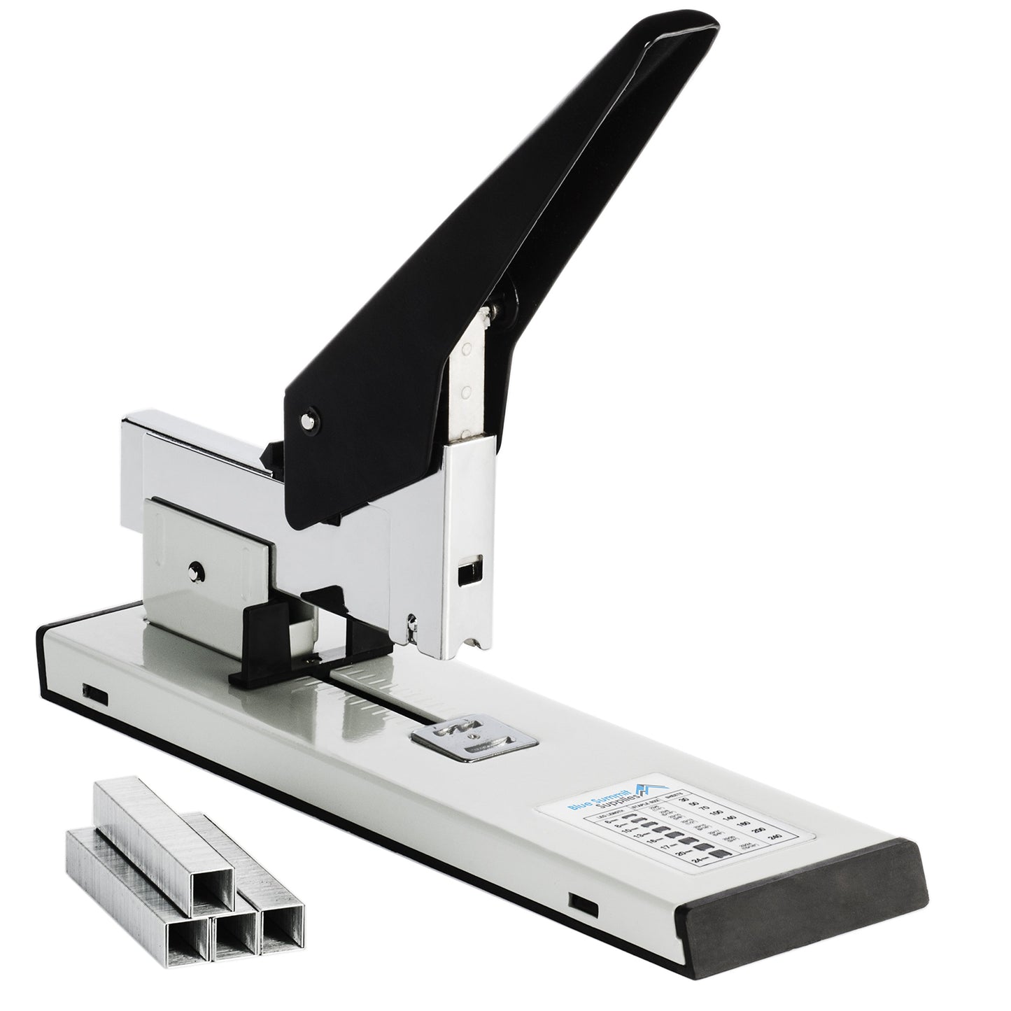 Blue Summit Supplies Heavy Duty Stapler, 200 Sheet Capacity, 2000 Staples Included, Tan