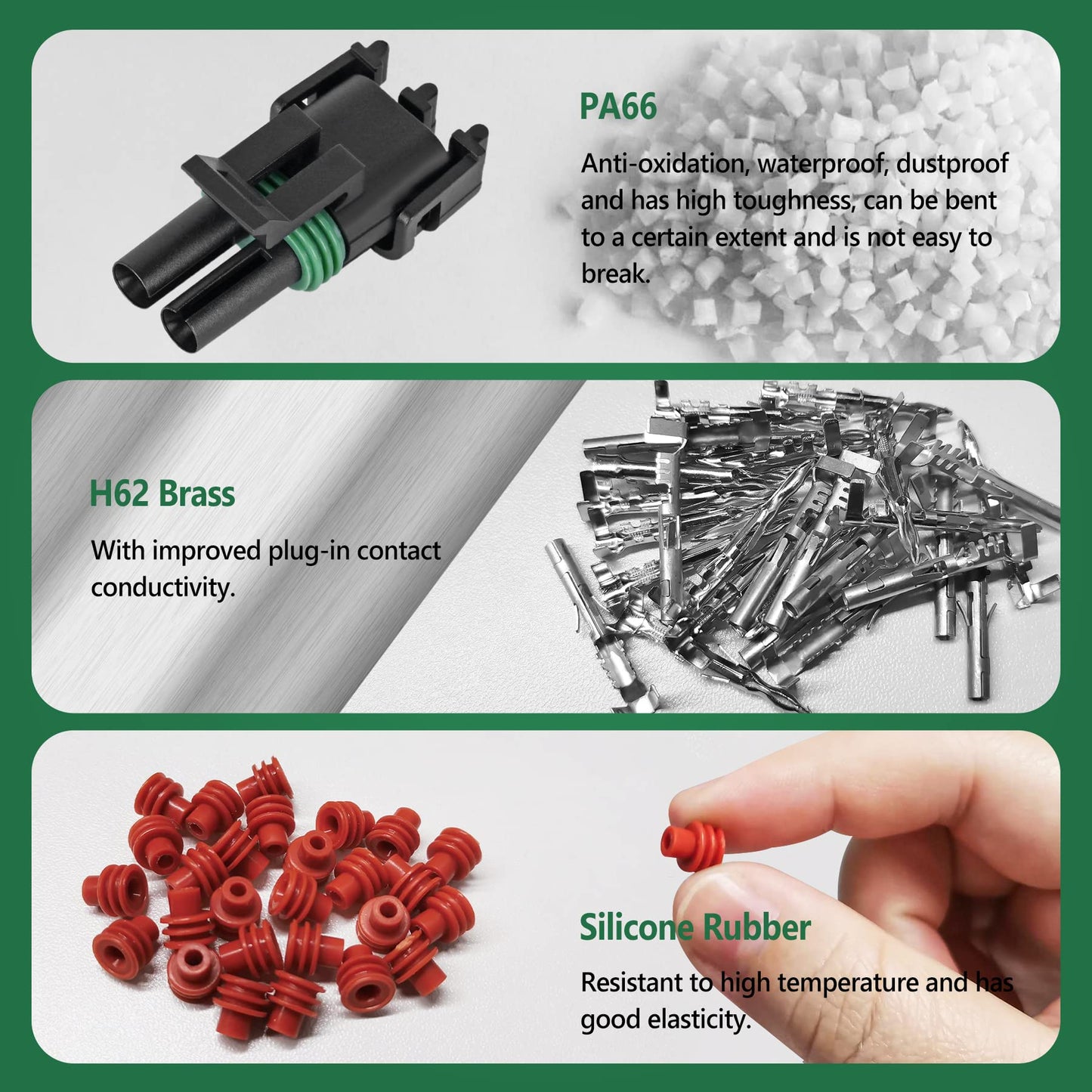 367Pcs 20 Kits Waterproof Automotive Electrical Connectors 1/2/3/4/6 Male&Female Pin 22-14AWG Wire Harness Spark Plug Connector Terminals Plug Kit Car with Wire Crimping Tool