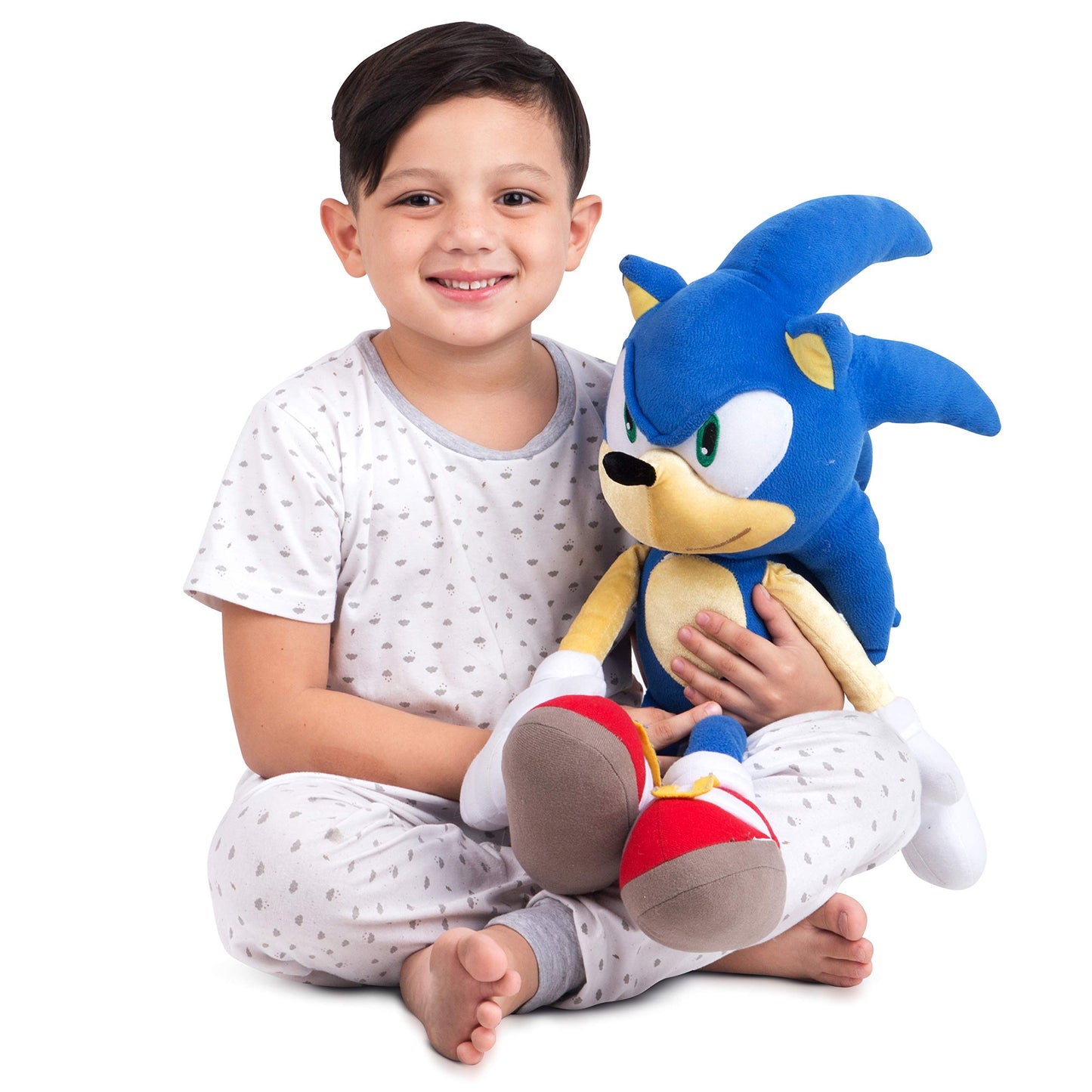 Franco Kids Bedding Plush Cuddle Pillow Buddy, One Size, Sonic The Hedgehog